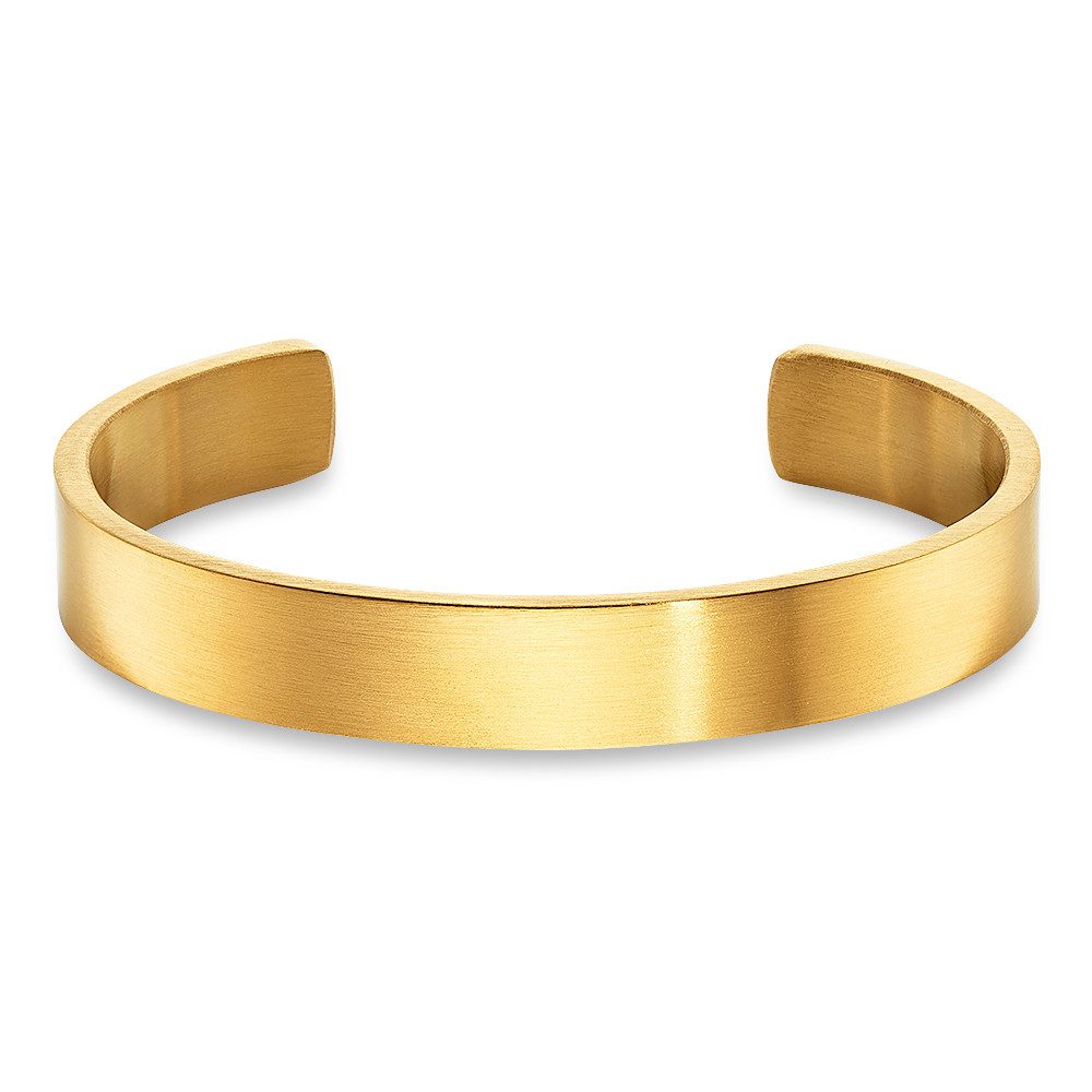 Bruno Banani Armspange Schmuck Geschenk Edelstahlarmspange gelbgoldfarben