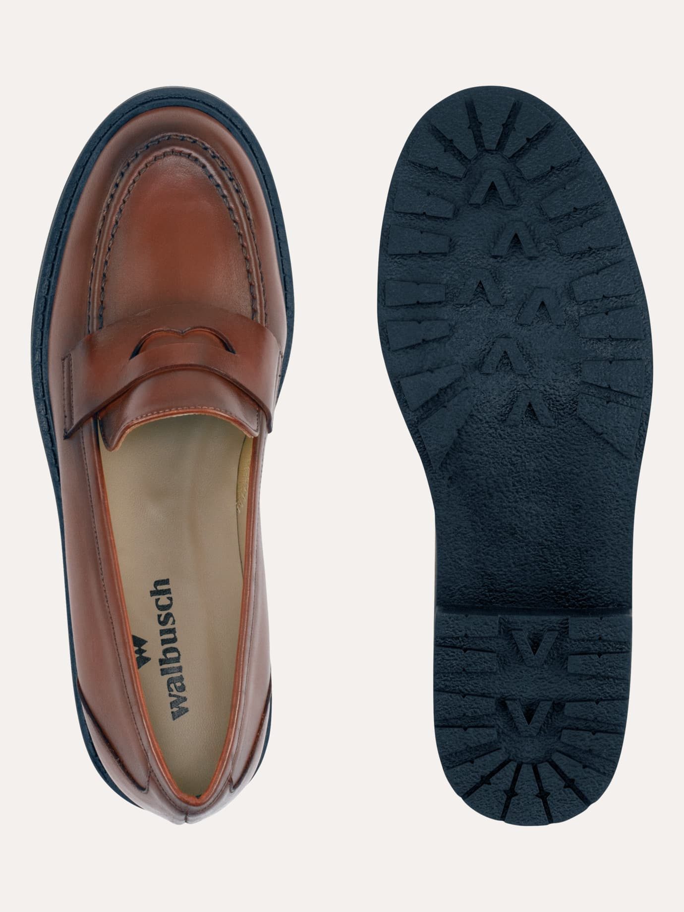 Walbusch Damen Soft Komfort Loafer Leder bequeme Weite G offen Loafer Vorderfußpolster, rutschfeste Profilsohle, Slipper, Spanien