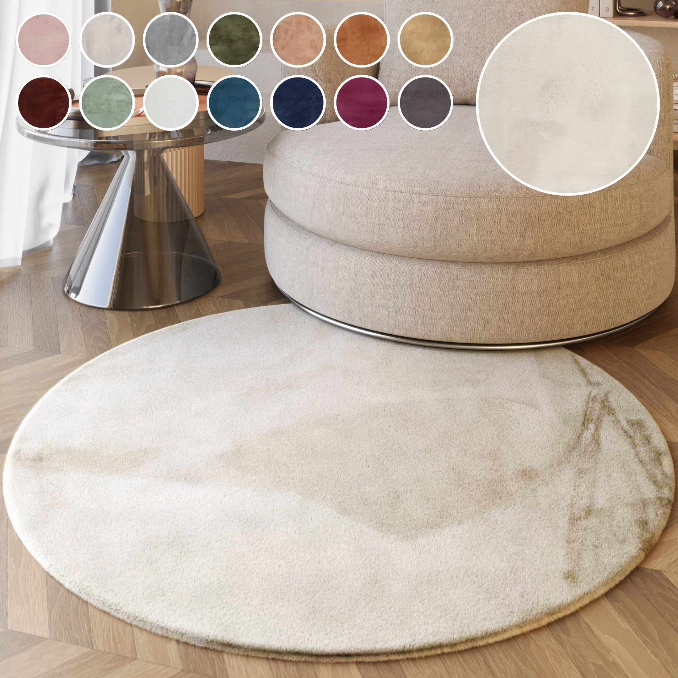 Esprit Hochflor-Teppich Alice ESP-4377 Kunstfell, rund, günstig online kaufen