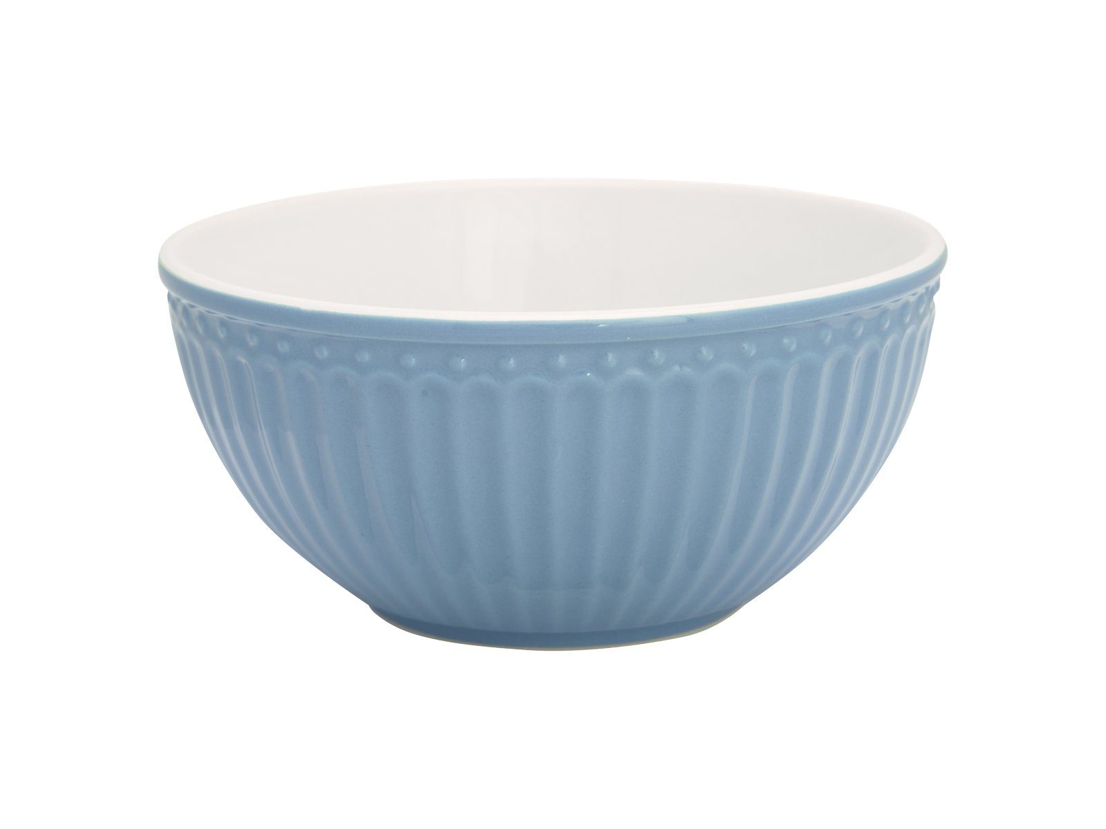 Greengate Müslischale Alice Müslischale sky blue 14 cm, Steinzeug, (Schüsseln & Schalen)
