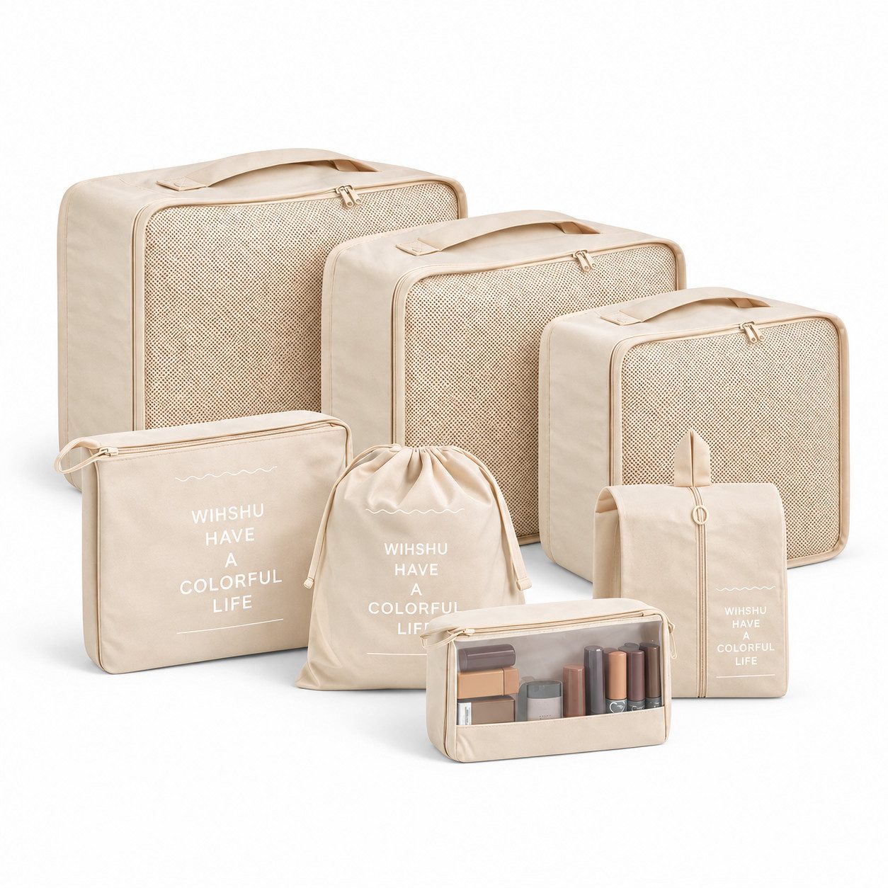 Everhomely® Kofferorganizer Packtaschen und Packwürfel für Reisen (Set)
