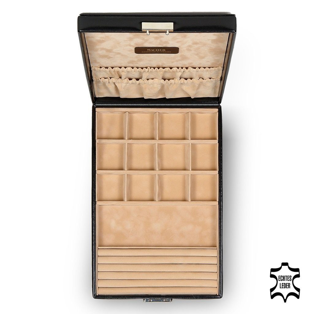 Sacher Schmucketui Ring- und Sammleretui, Handgefertigt in Deutschland