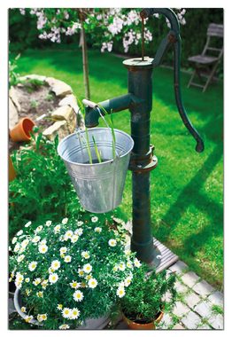 Wallario Wandfolie, Wasserquelle im Garten, wasserresistent, geeignet für Bad und Dusche