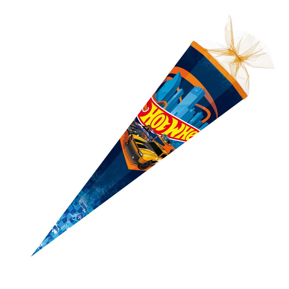 Schultüte Nestler Schultüte Hot Wheels Speed Club eckig mit Tüllverschluss 85cm