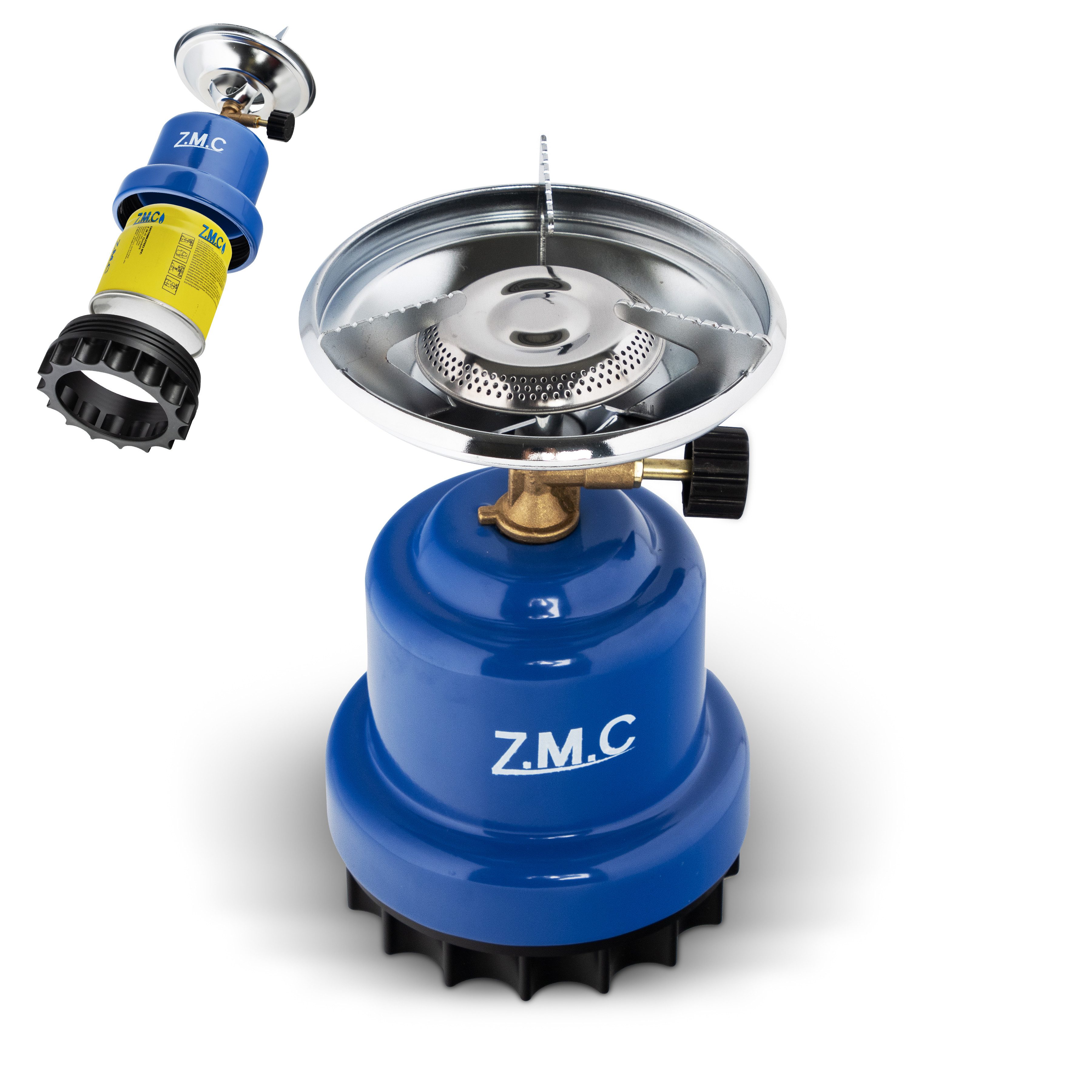 ZMC Gaskocher ZMC Campingkocher Gaskocher 1100 W, 1 flammig + 8x Gaskartuschen, (Maximale Temperatur: 1100W / Gewicht: 520g / 190g Butangas, Maximale Temperatur – Bild 3 von 5