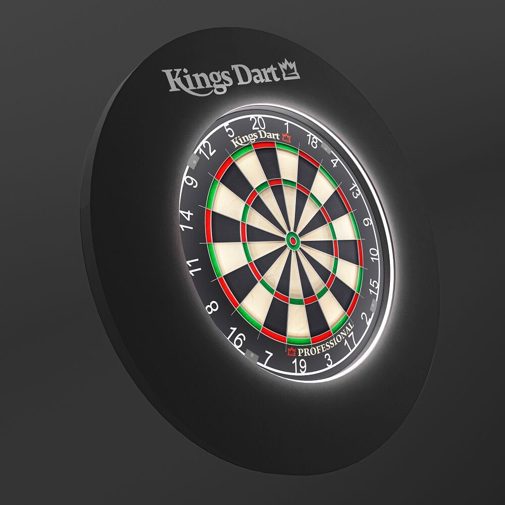 Kings Dart Dartscheibe Dart-Set Vision LED, XL Surround