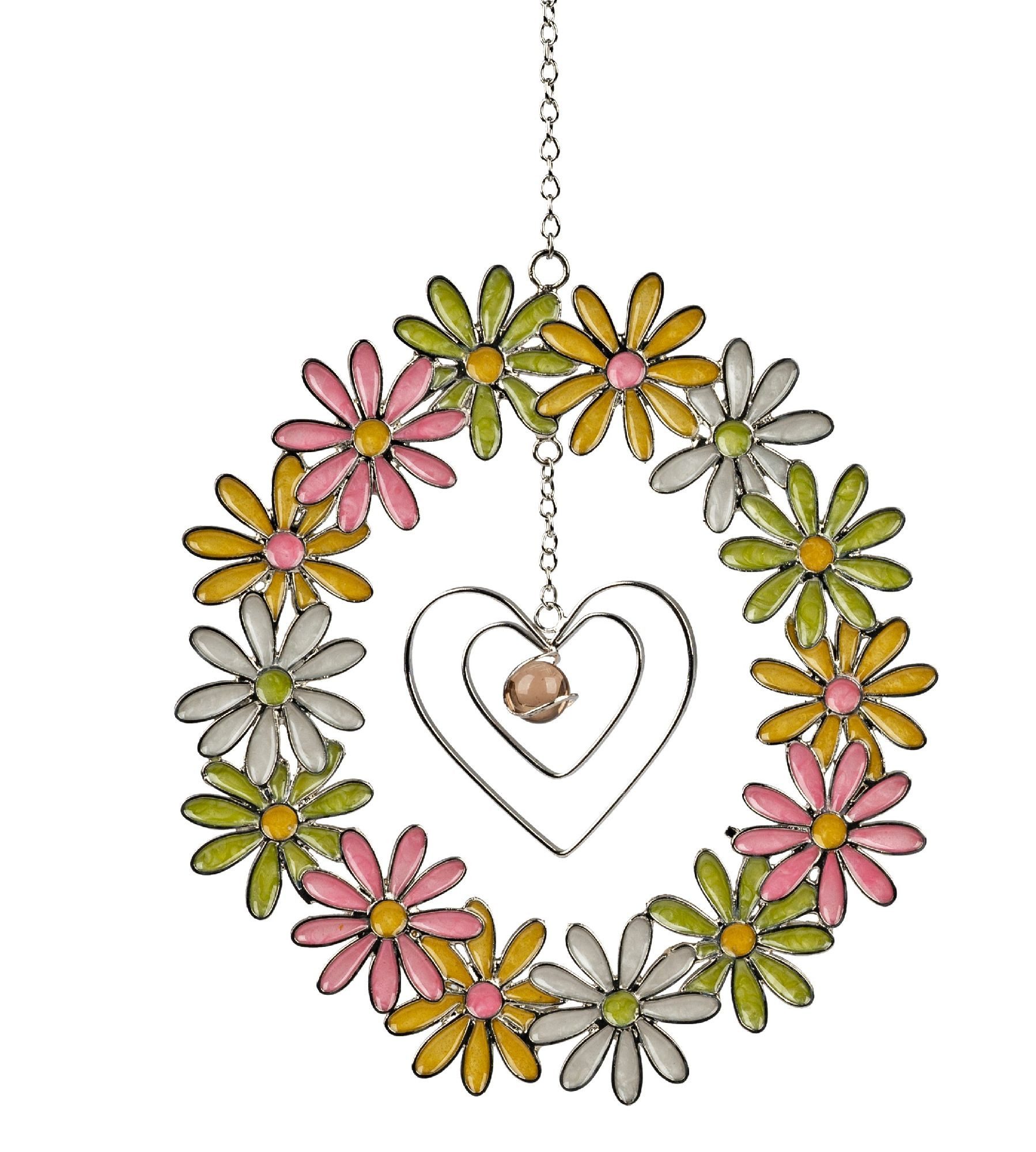 formano Hängedekoration Tiffany, Höhe: cm, Farbe: Mehrfarbig, Motiv: Blumen