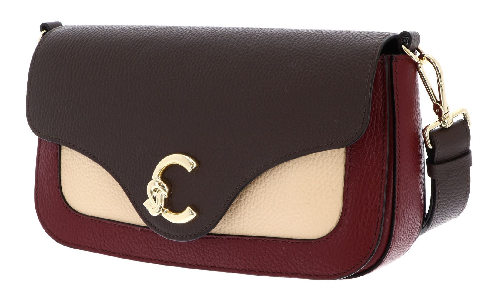 COCCINELLE Schultertasche Tricolor Handbag Grainy Leather, aus echtem Rindsleder