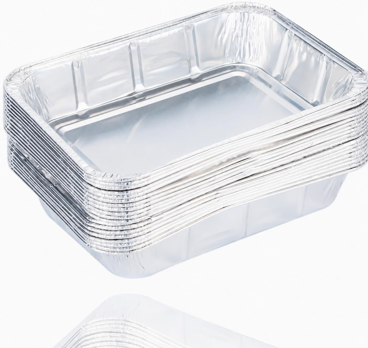 TK Gruppe Tropfschale 20x Aluminiumschale – Fettauffangschale & Tropfschale für Grill, für für Elektro- und Gasgrills, (20er Set), Bis zu 600°C erhitzbar