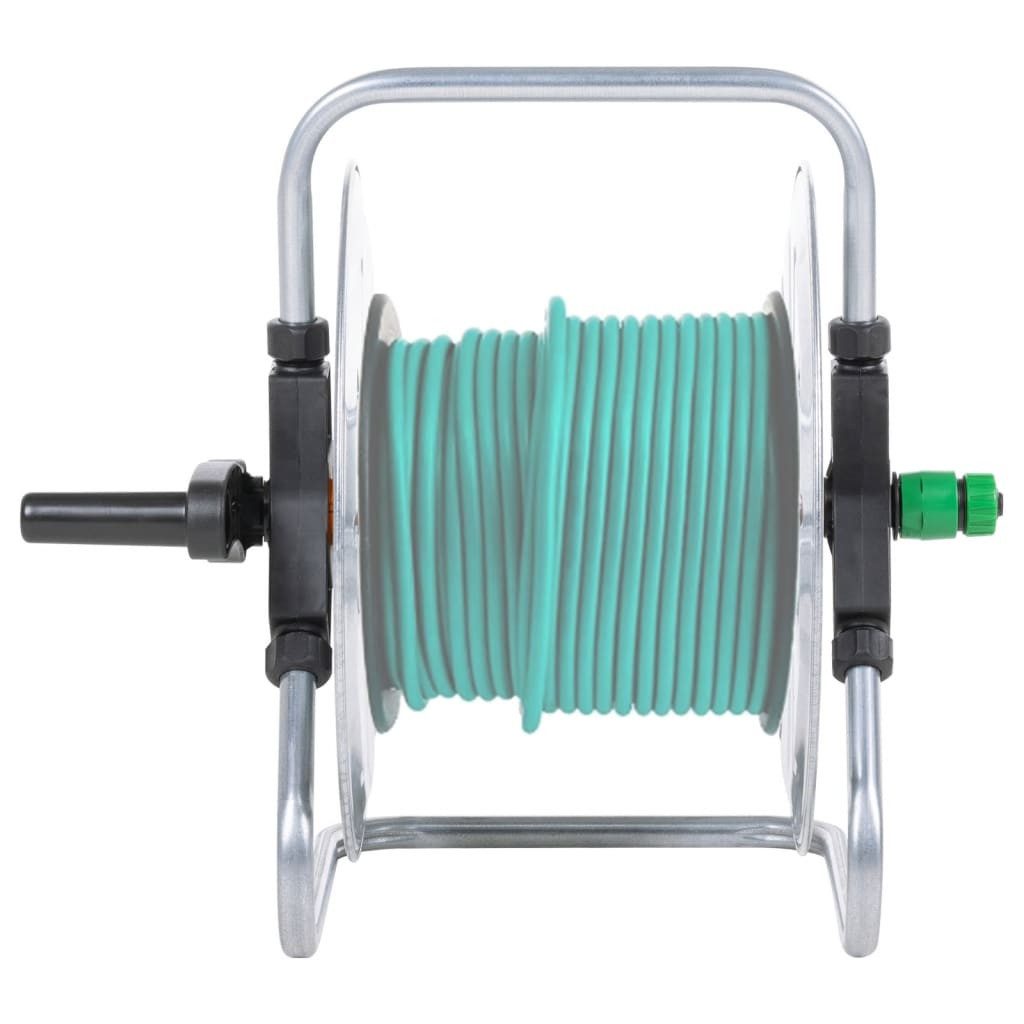 vidaXL Schlauchaufroller Schlauchtrommel Wandmontage für 50 m 1/2" Schlauch Stahl, (1-tlg)