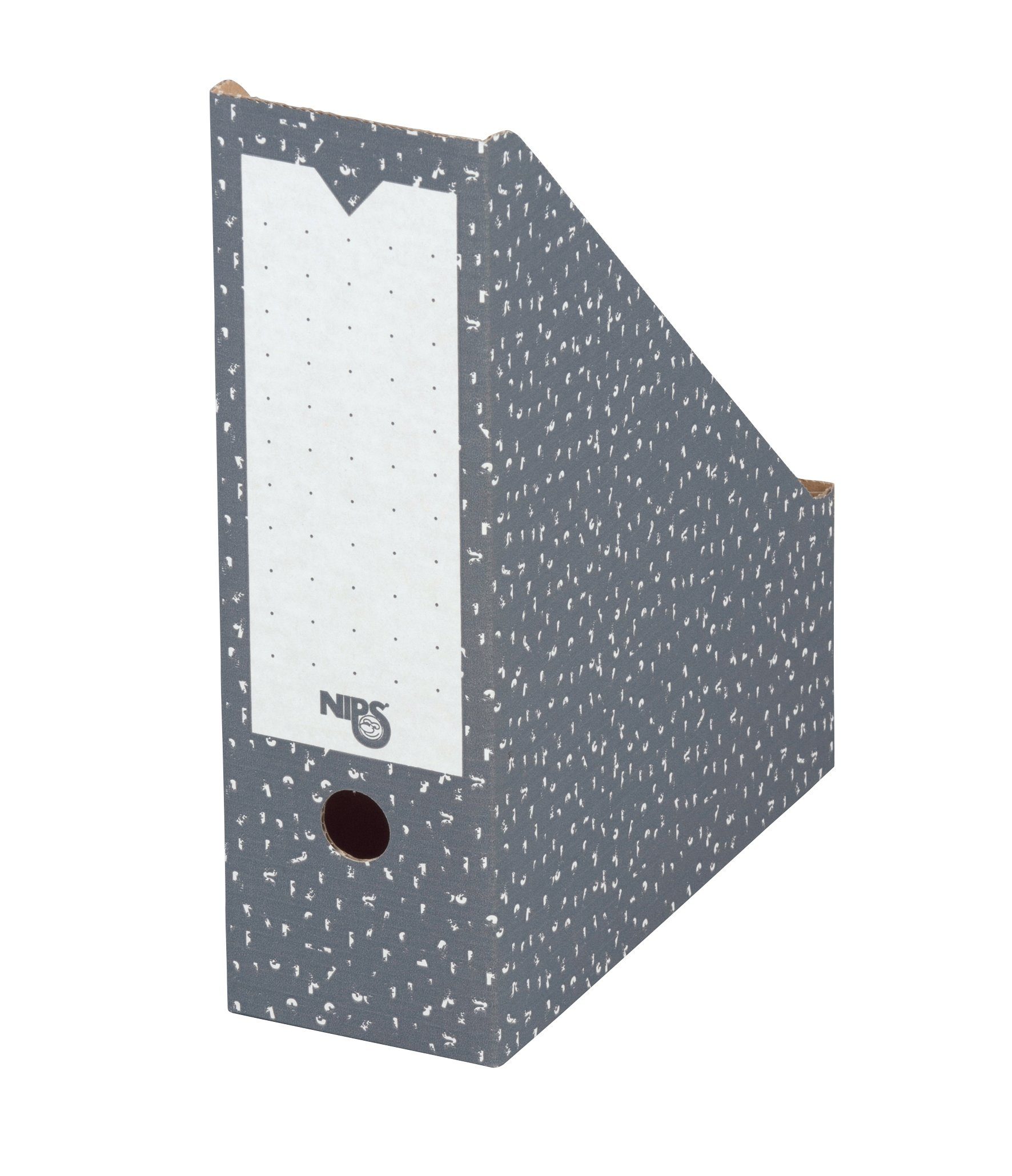 NIPS Stehsammler ARCHIV-STEHSAMMLER (20 Stück), anthrazit/weiß, Wellkarton, Karton, Pappe