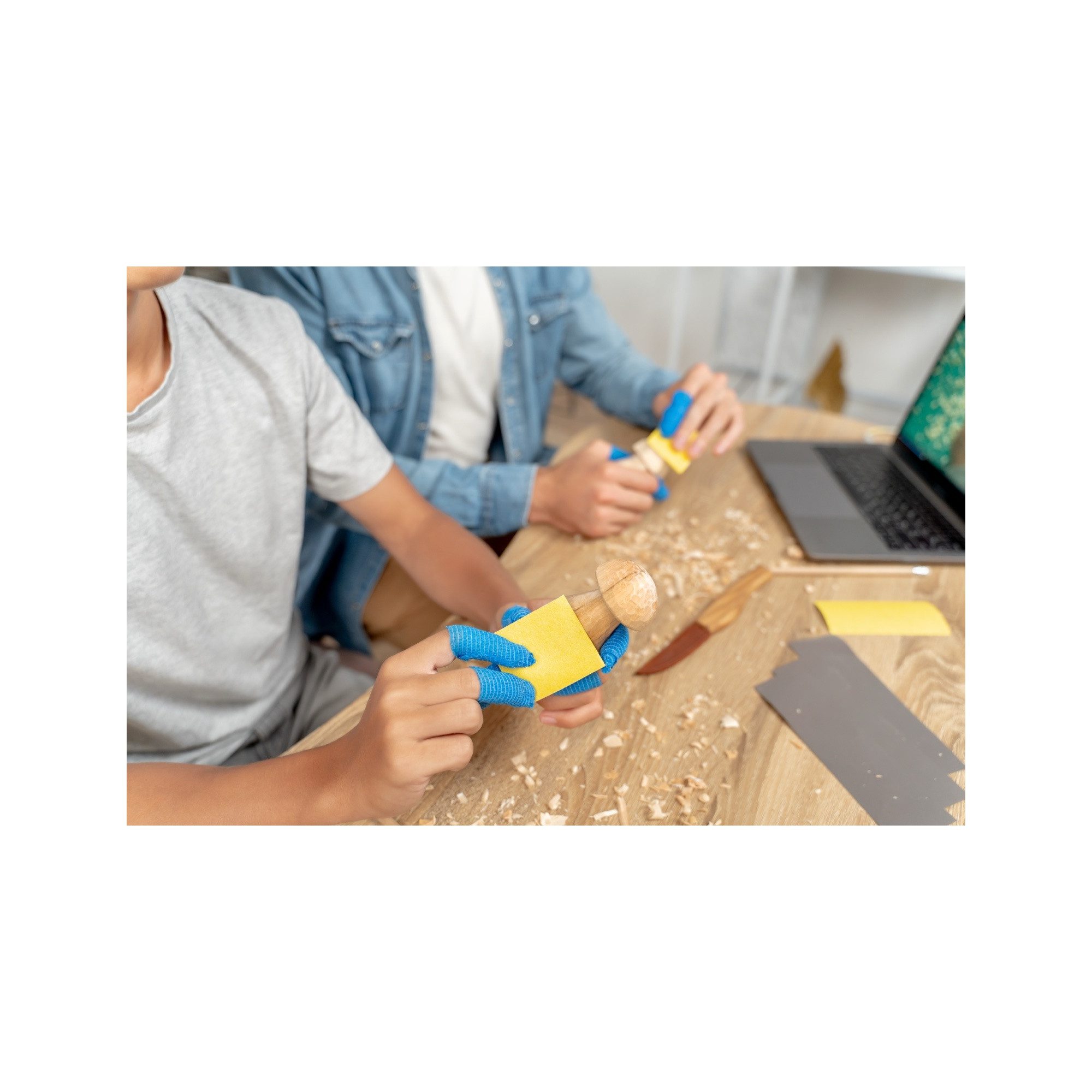 Beaver Craft Bastelnaturmaterial Pilze-Holzschnitzset für Familien – Kreativer DIY Spaß, Naturnahes Handwerk – Pilze selber schnitzen leicht gemacht