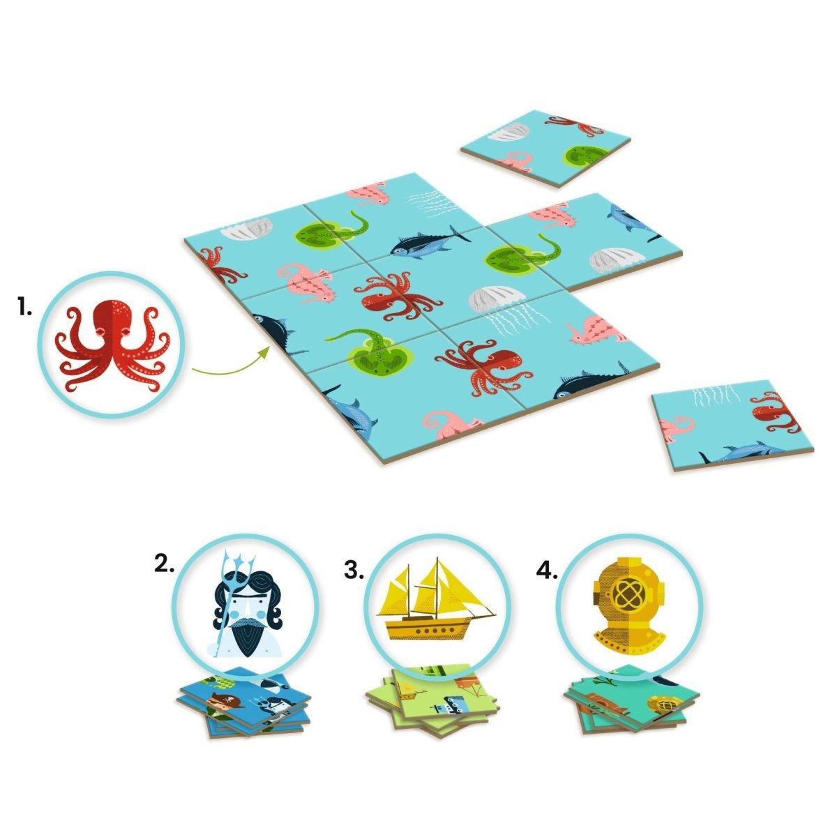 DJECO Lernspielzeug SOLOGIC: Impossiblo Legespiel Denkspiel Logikspiel Kinder ab 6