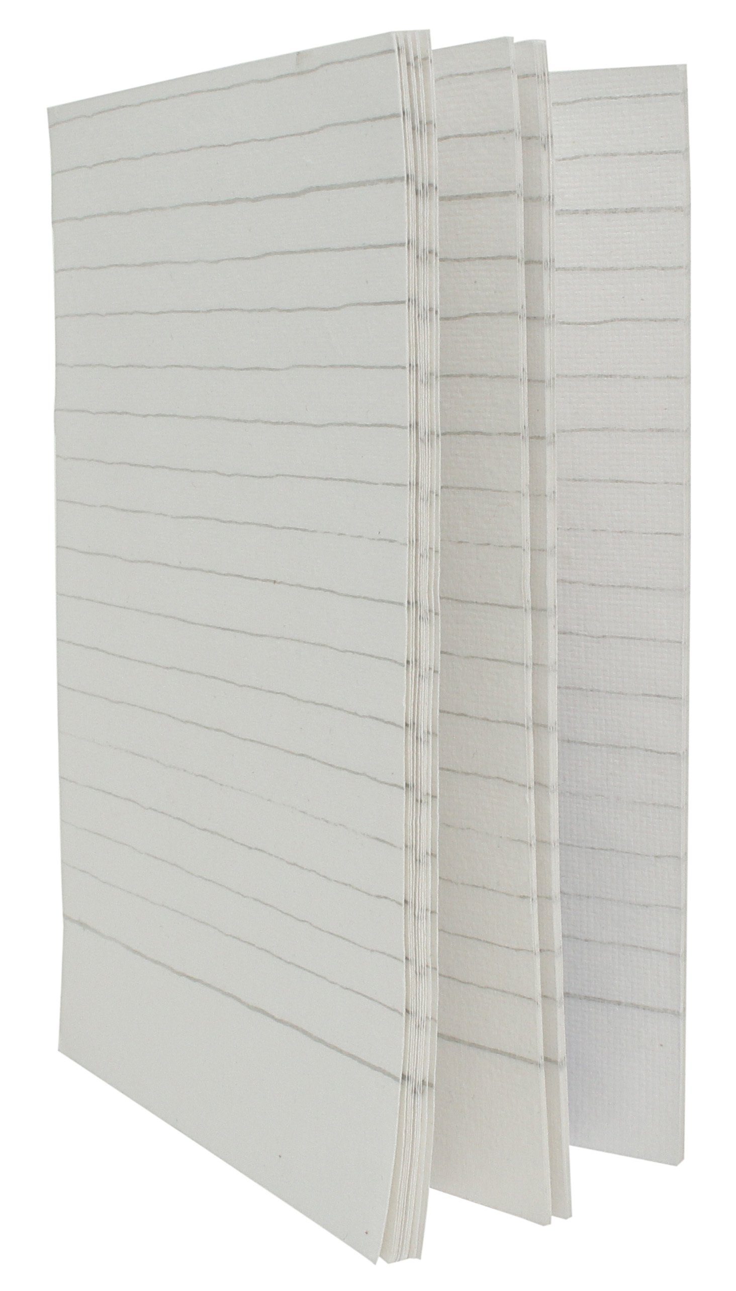 Gusti Leder Briefpapier Asterix, Bucheinlage -Inlay B6 (liniert) Blanko Papier Naturpapier Naturpapier 5er DIN-A4 Set