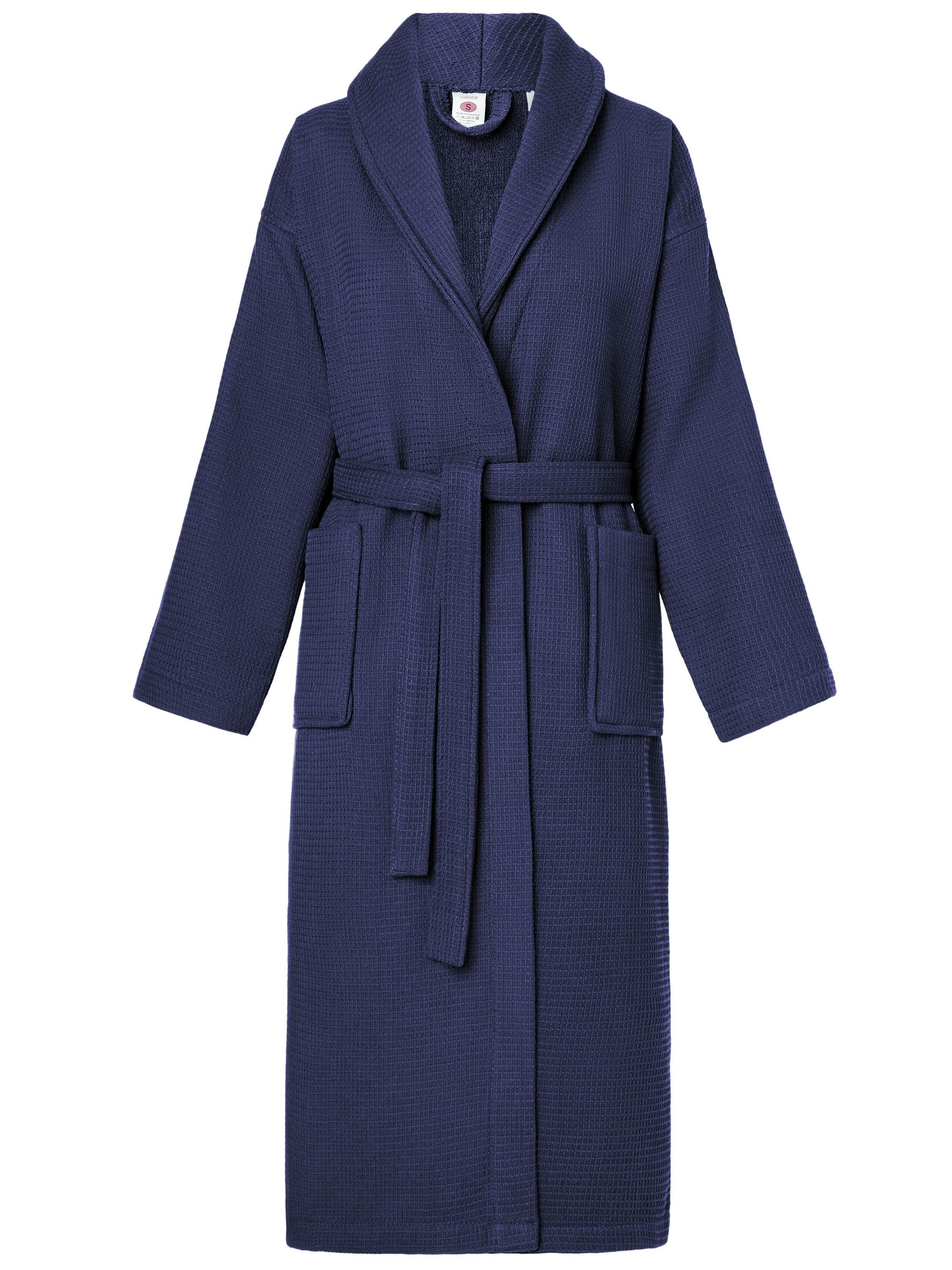 Ladeheid Bademantel Damen Waffelpiqué Bademantel - 100% Baumwolle LA40-227, günstig online kaufen