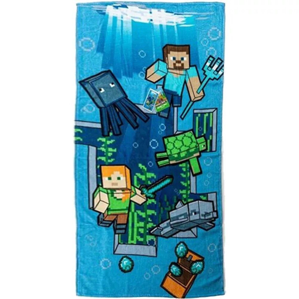 Minecraft Badetuch Minecraft Dive Badetuch, Strandtuch 70x140cm 100% Baumwo günstig online kaufen
