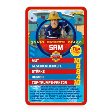 Winning Moves Spiel, Quartett Top Trumps - Feuerwehrmann Sam