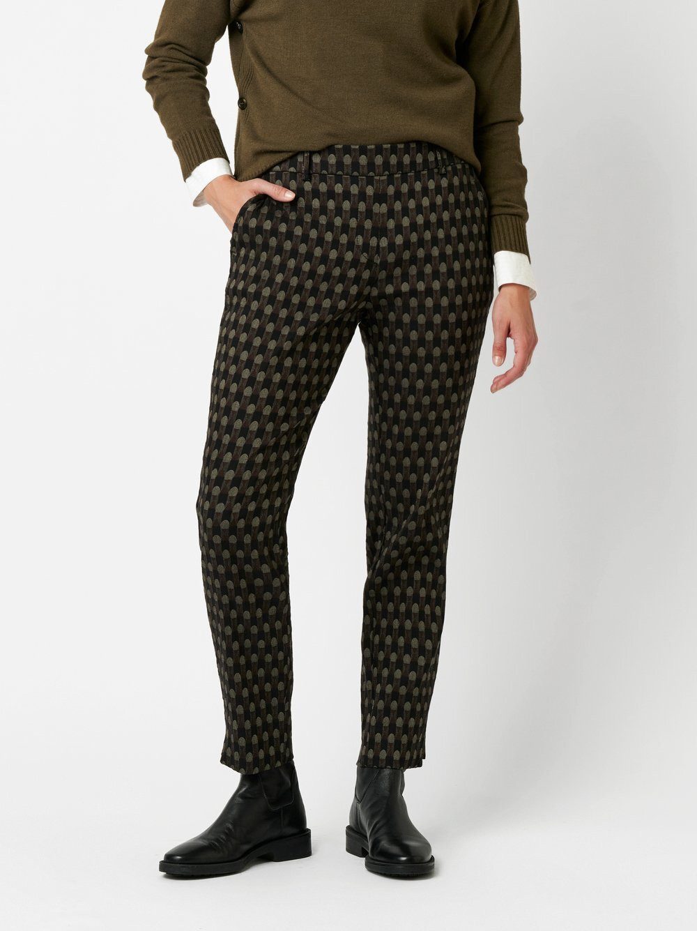 TONI Stretch-Hose Jenny mit grafischem Muster