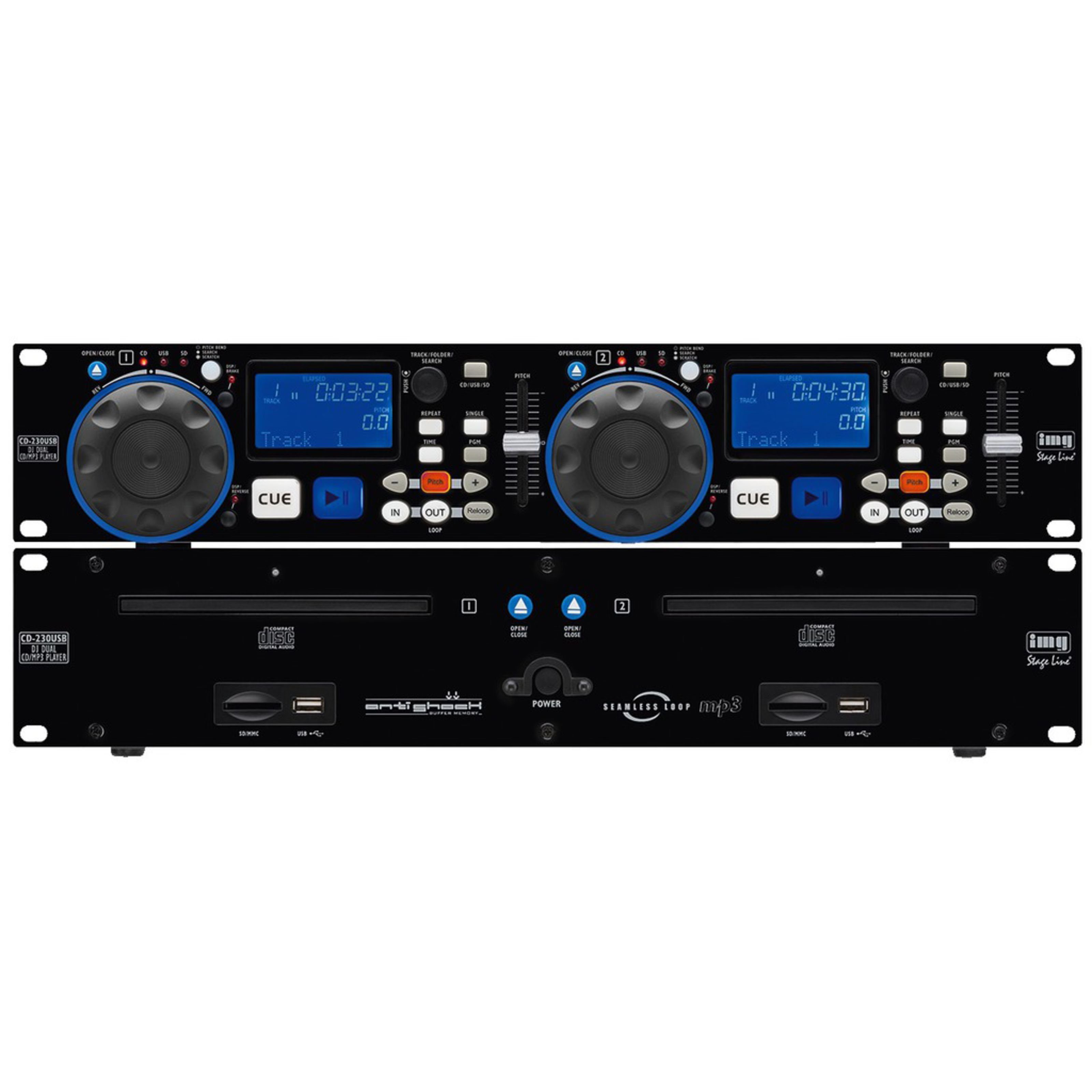 IMG STAGELINE DJ-CD-Player (CD-230USB - DJ Player)