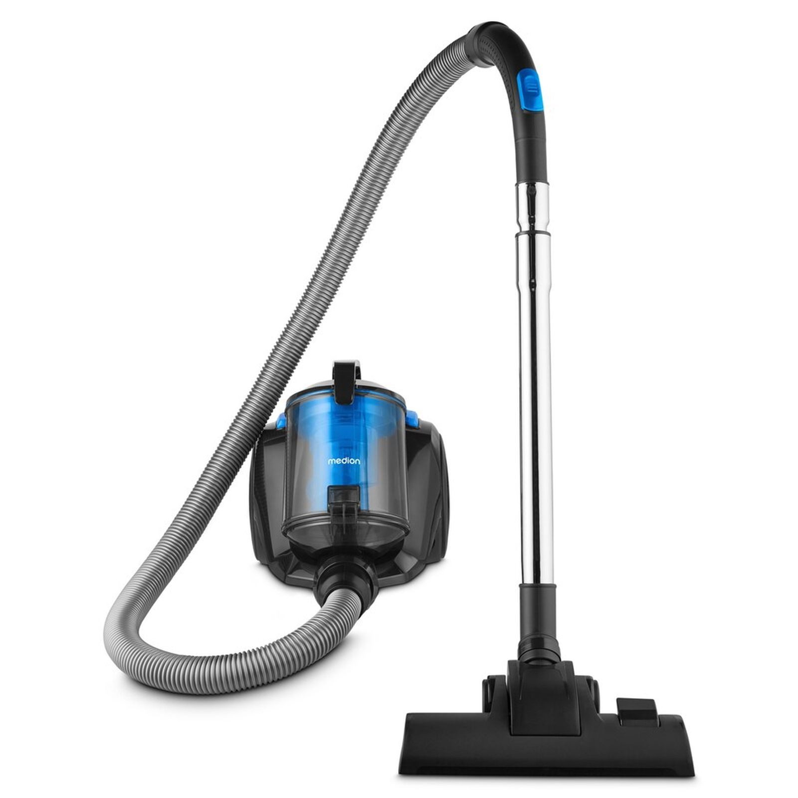 Medion® Bodenstaubsauger Bodenstaubsauger E2001 18 kPa 2L HEPA-Filter schwarz blau