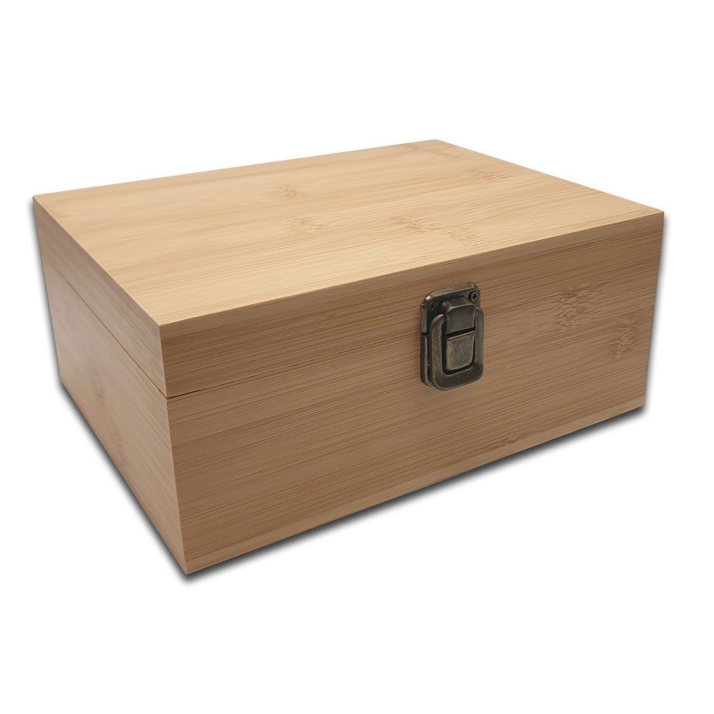 Coumo Aufbewahrungsbox Holz Storage Box Set + Vorratsglas + Grinder + Tube günstig online kaufen