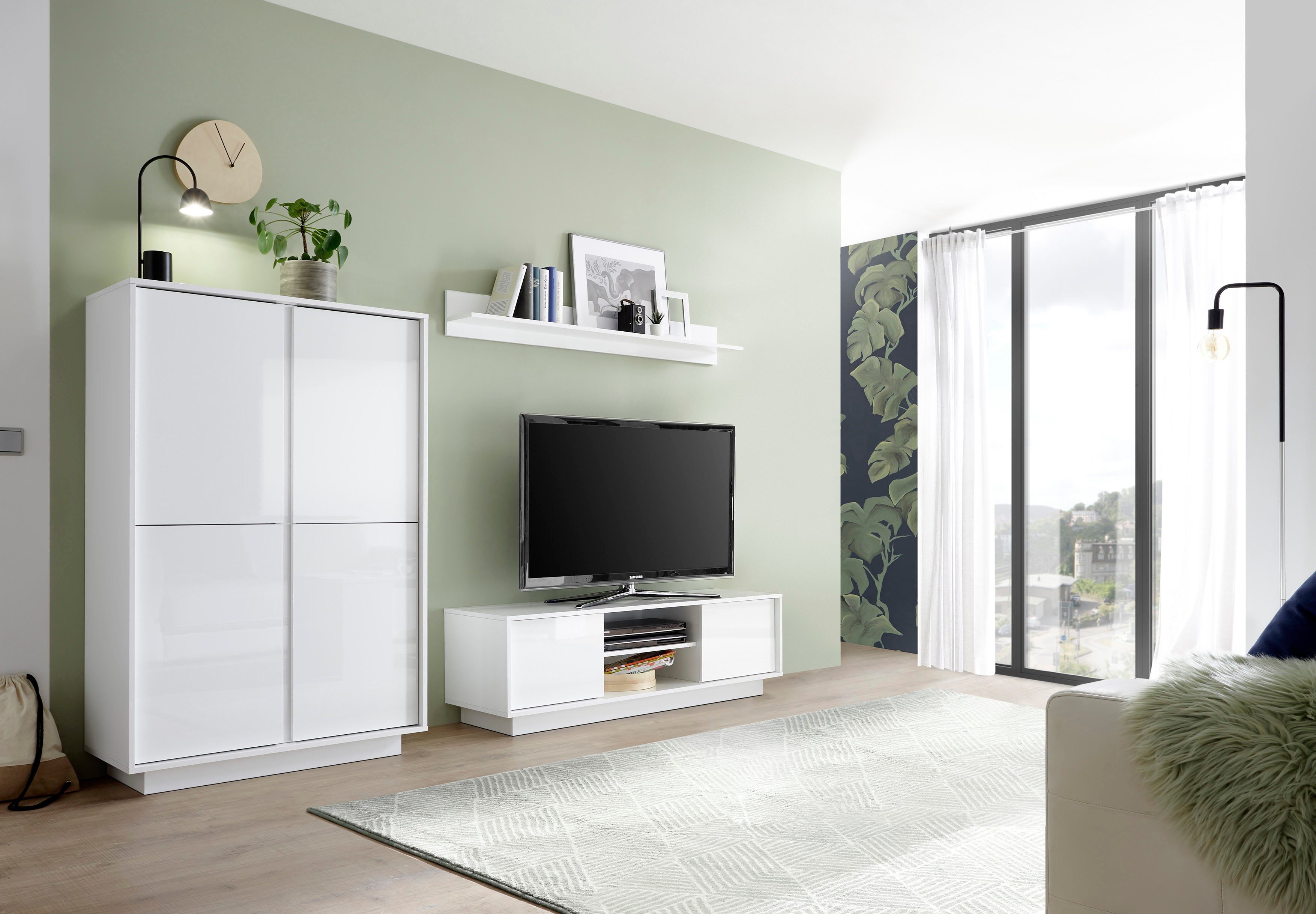 Home affaire Highboard Ice, grifflos