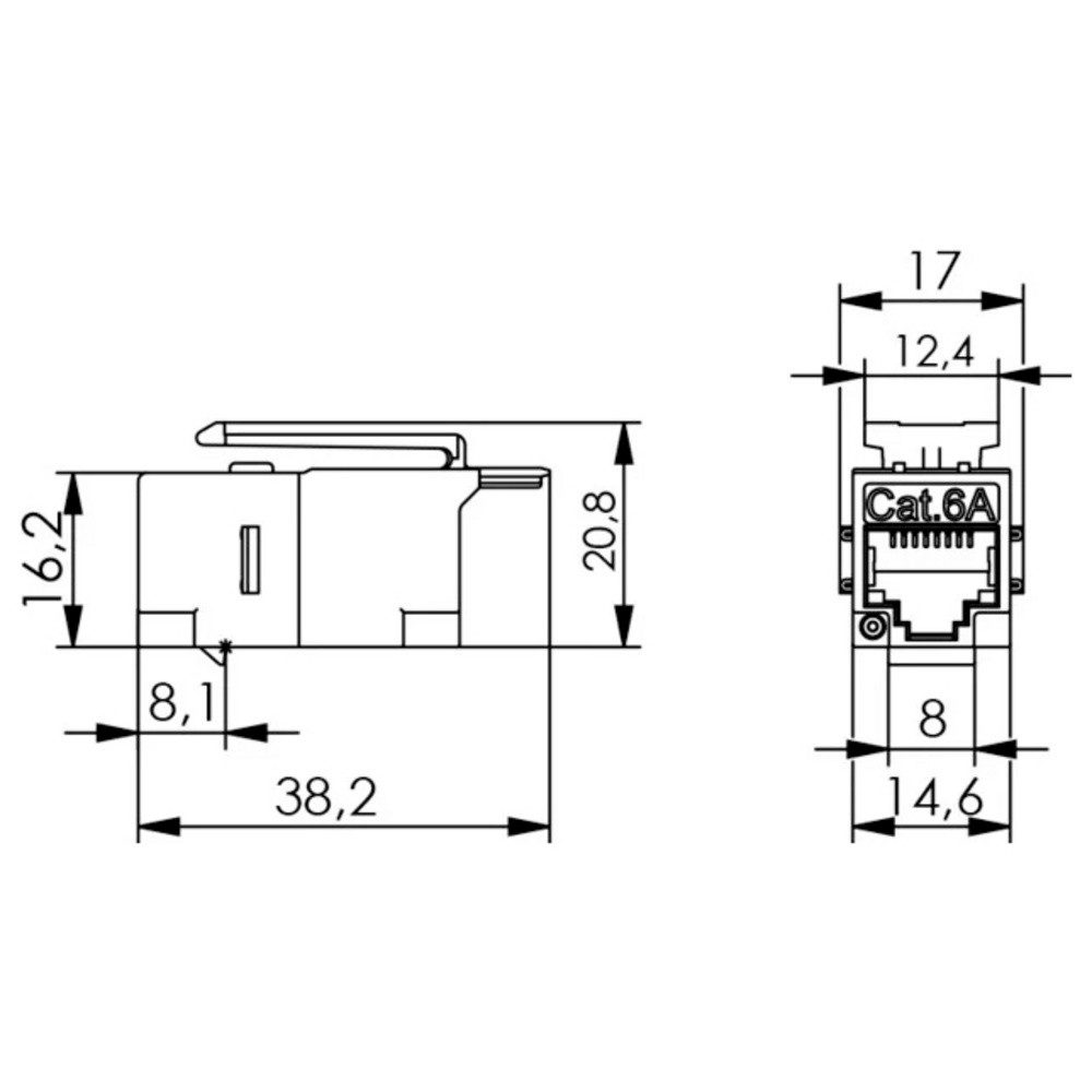 Telegärtner 100023227 AMJ-Kupplung 1 St. Netzwerk-Adapter