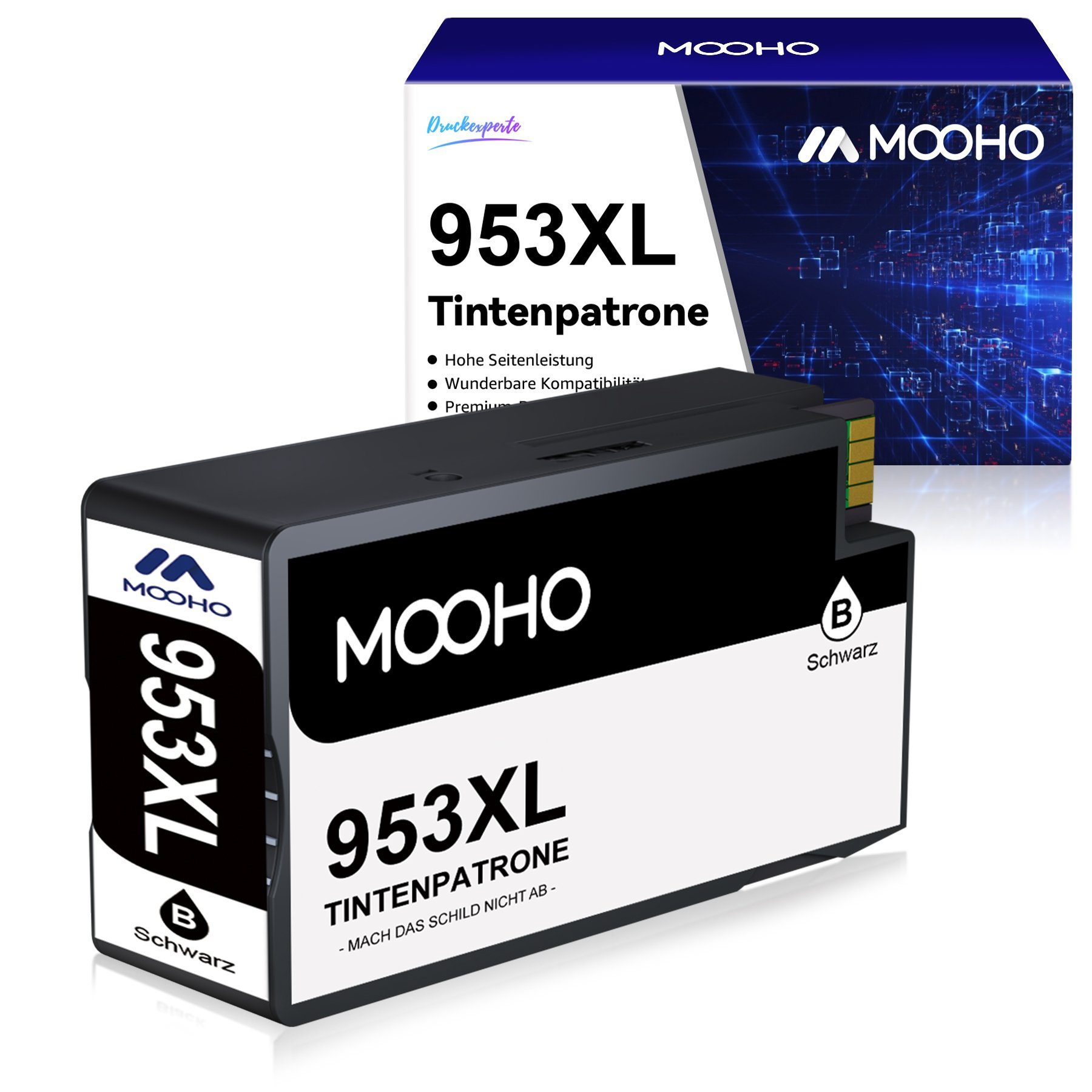 MOOHO für HP 953XL Multipack Officejet Pro 7720 7740 8720 Tintenpatrone