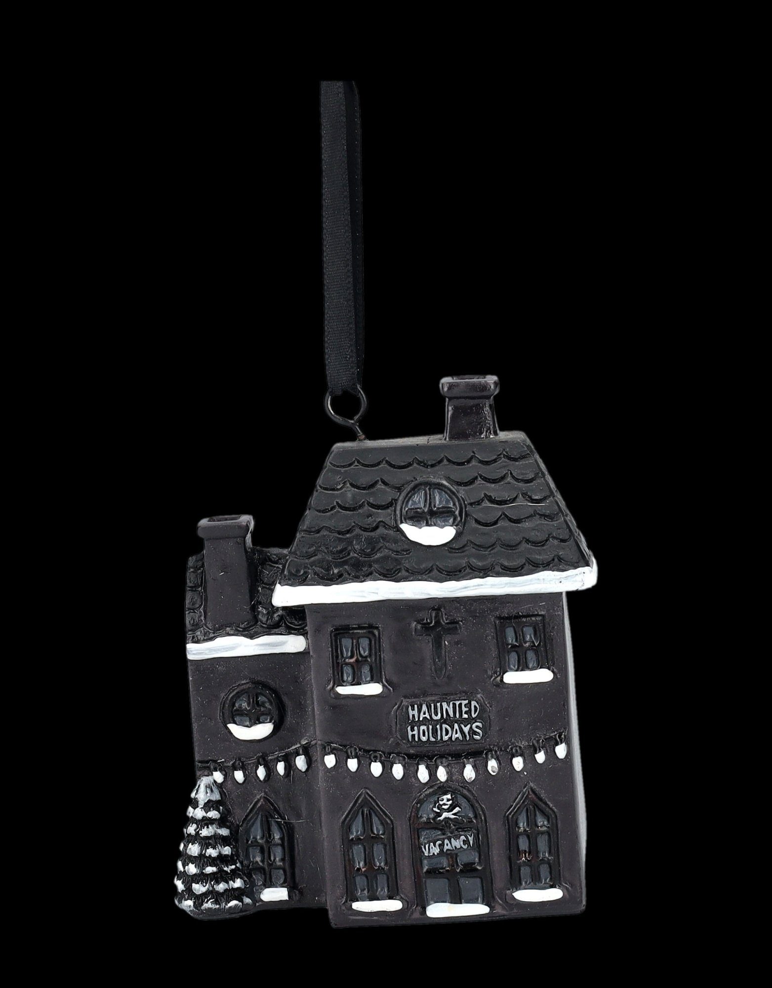 Figuren Shop GmbH Christbaumschmuck Christbaumschmuck - Haunted House - Fantasy Weihnachten Dekoration (1-tlg)