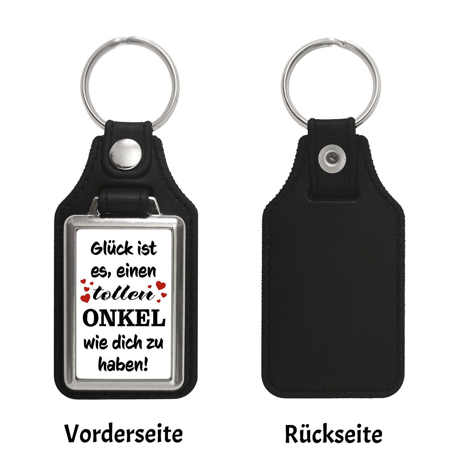 speecheese Schlüsselanhänger Toller Onkel Glück Schlüsselanhänger mit Kunst günstig online kaufen