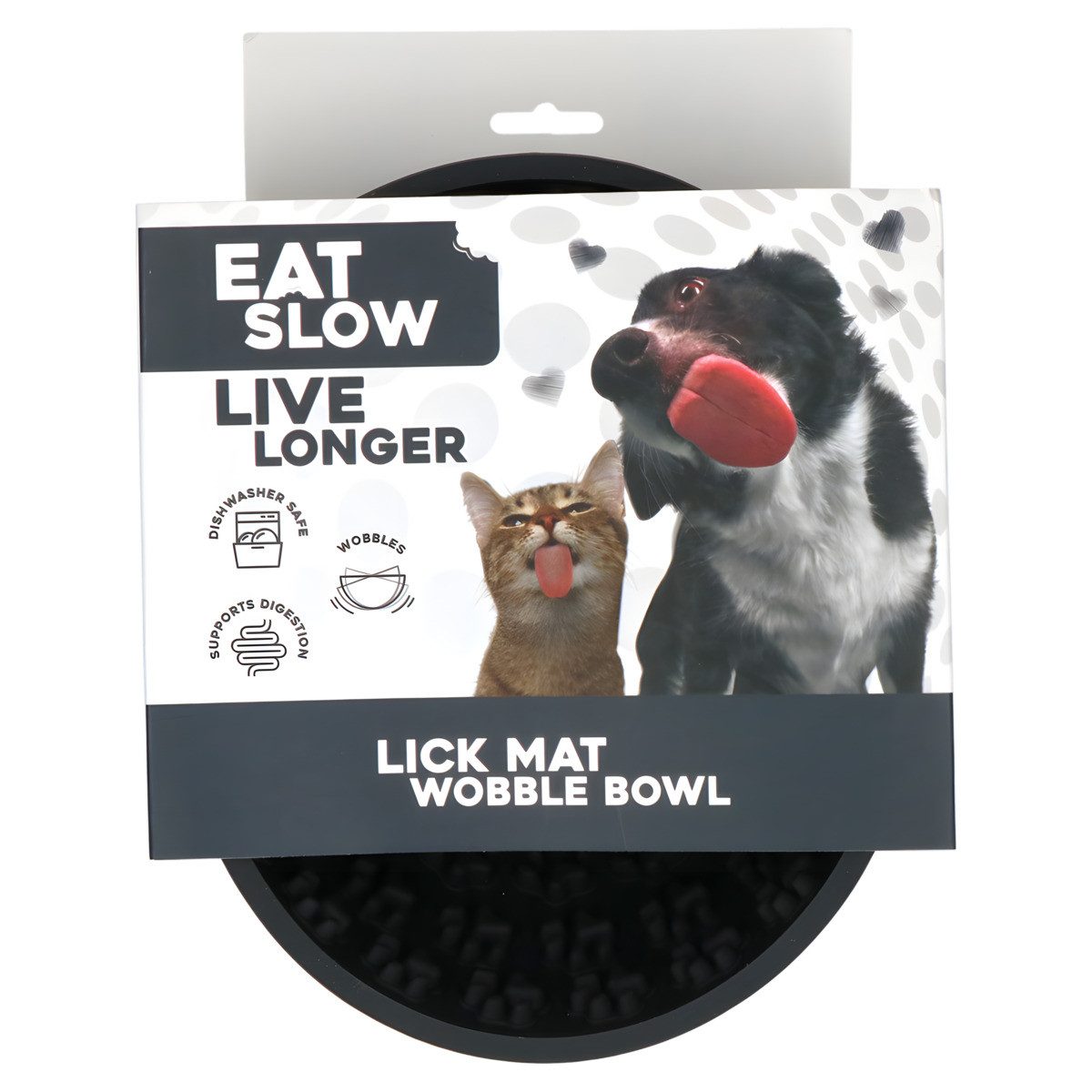EAT SLOW LIVE LONGER Antischlingnapf Anti-Schlingnapf Wobble anthrazit