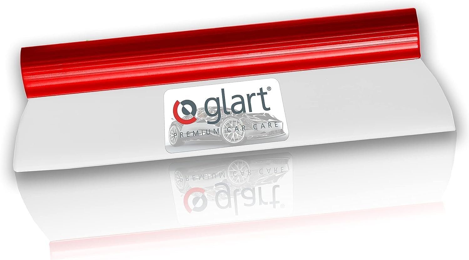 Glart 44WBA Autoabzieher: Silikonlippe für Lack & Scheiben, Wasserabzieher Mikrofasertuch (80% Polyester, 20% Nylon)