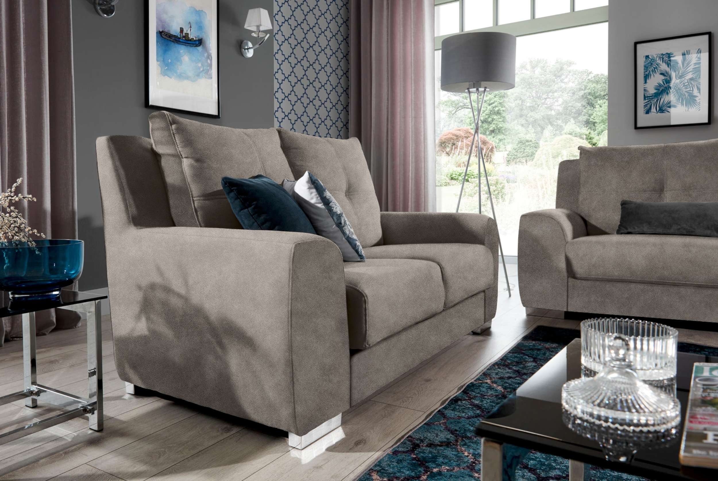 stellbar Stylefy Couchgarnitur), Raum 2x2-Sitzer im (2-tlg), bestehend frei Polstergarnitur Relaxfunktion, Sofa, aus Modern mit (Set Bastia, Design,