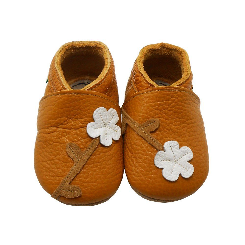 Sayoyo Weiche Leder Ходунки Домашняя обувь Lederpuschen Blumen Krabbelschuh