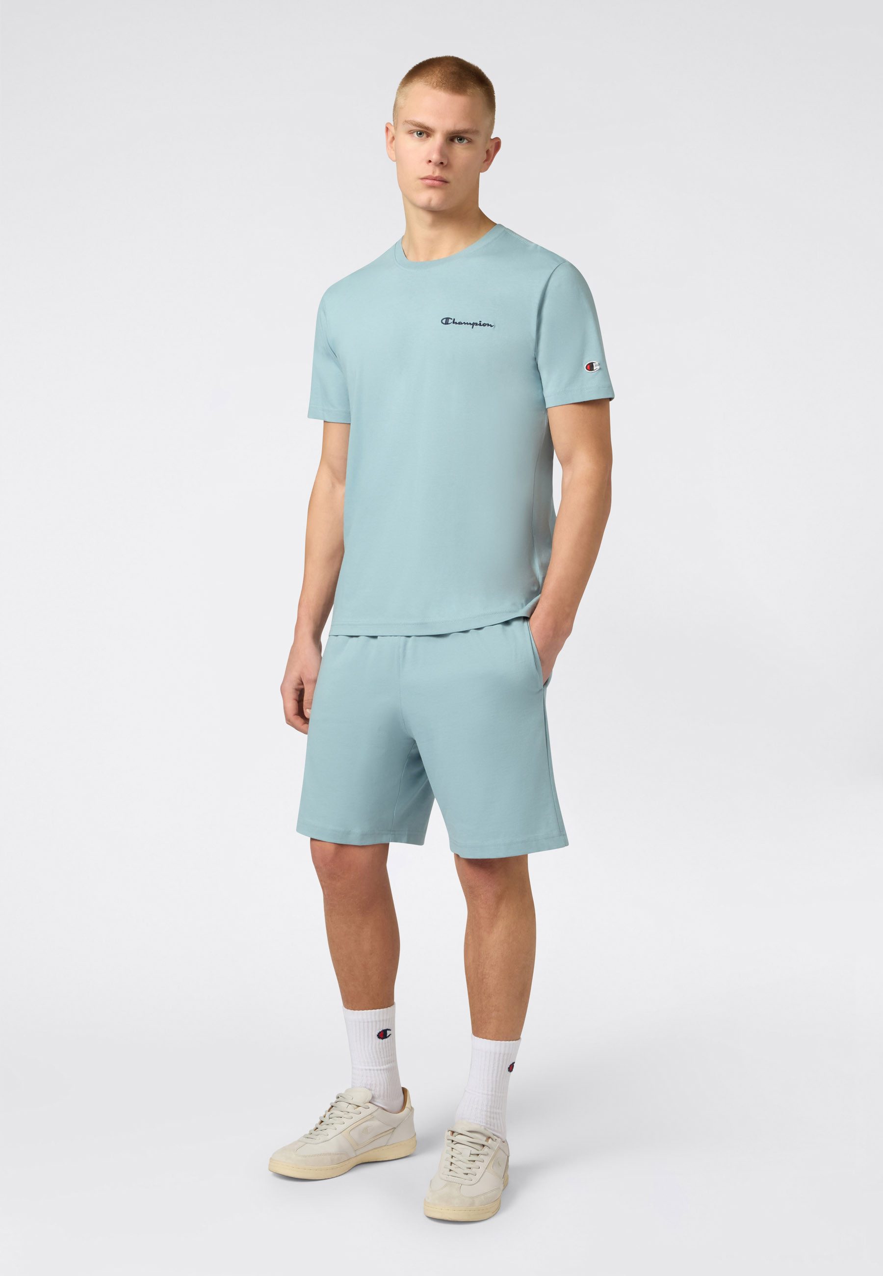 Champion Sportanzug Summer Set (2-tlg), zweiteiliges Set, aus Baumwolle, auch in großen Größen