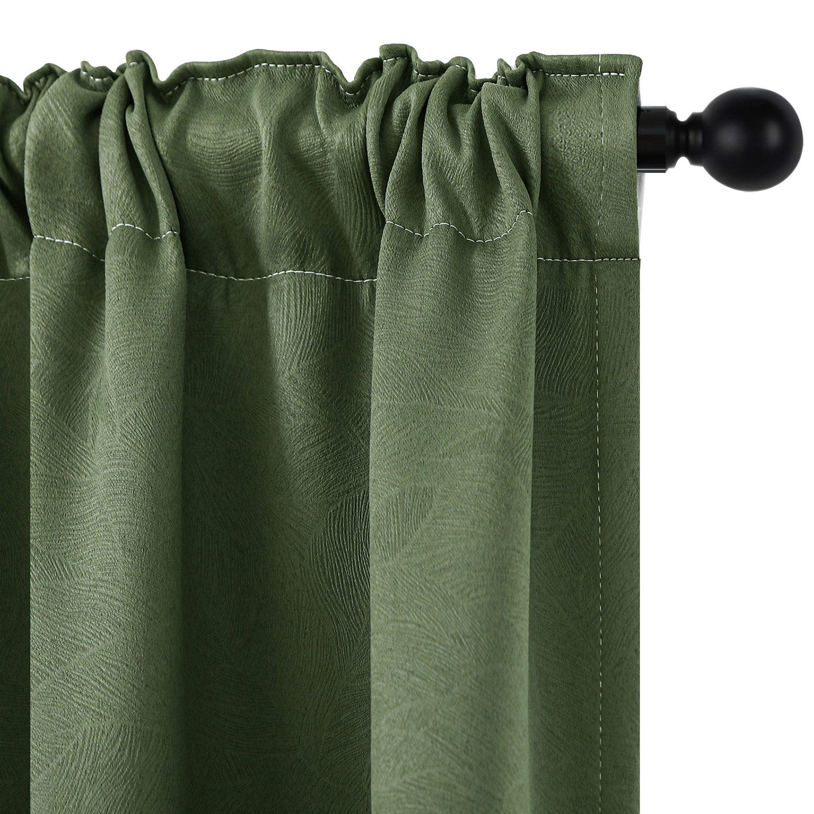 Lapamax Verdunkelungsvorhang Blumenvorhang Kräuselband Blickdicht Vorhang, Thermo Hitzeschutz (2 St), Multifunktionsband, verdunkelnd, Polyester, für Wohnzimmer, Schlafzimmer