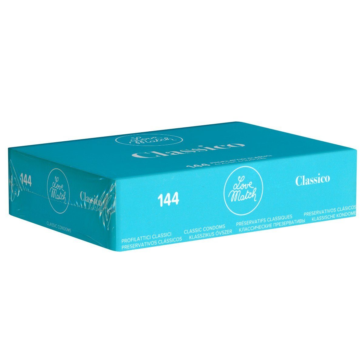 Love Match Презервативы Classico Packung mit, 144 St., italienische Презервативы für jede Stellung, Retro-Design, klassische Презервативы in der Vorratsbox