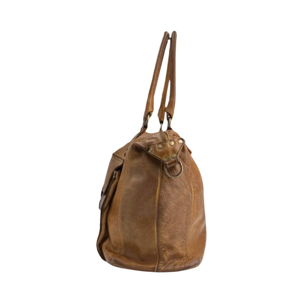 BZNA Shopper Viola Designer Ledertasche Schultertasche