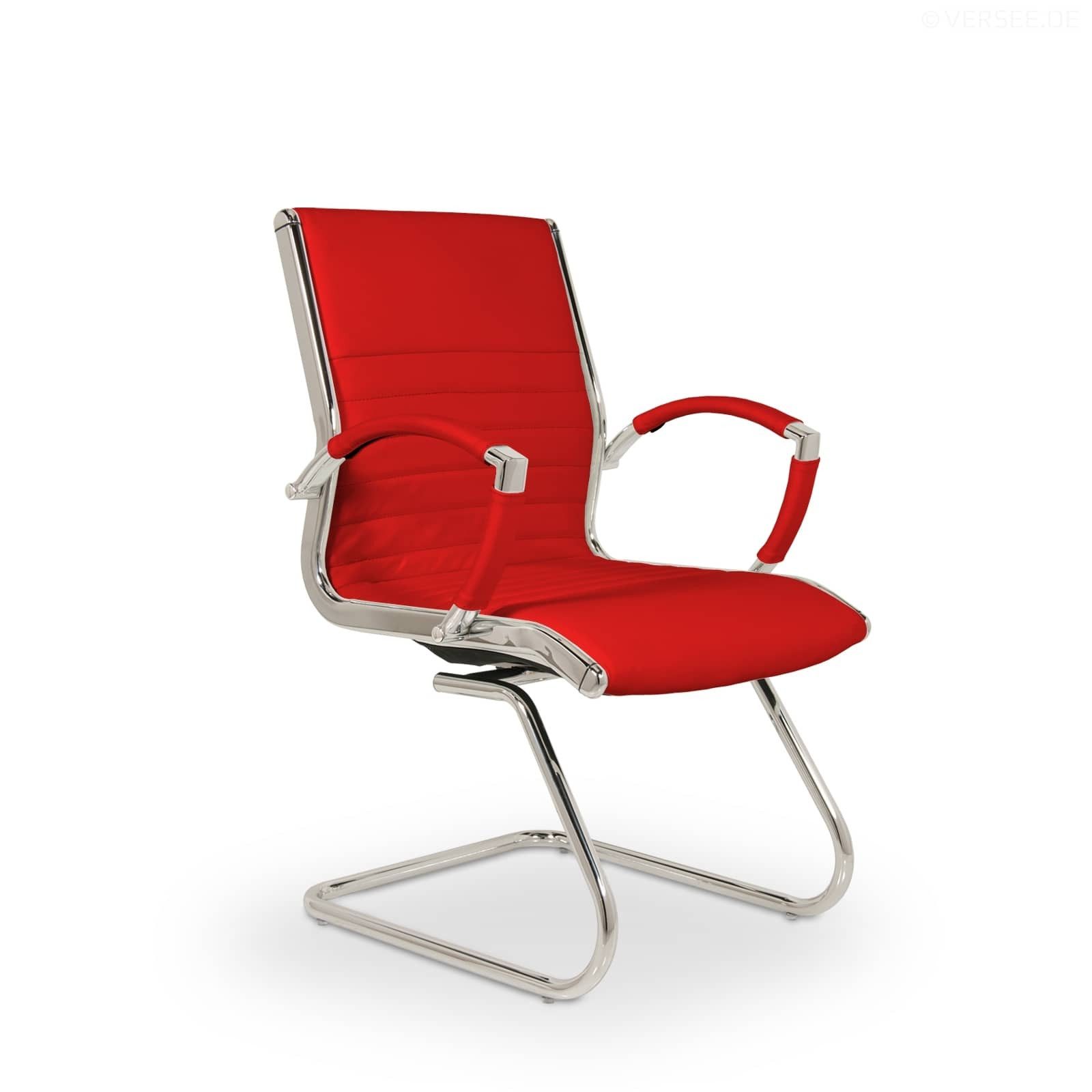 Versee Besucherstuhl VERSEE Montreal Konferenzstuhl Leder, 150kg belastbar, günstig online kaufen