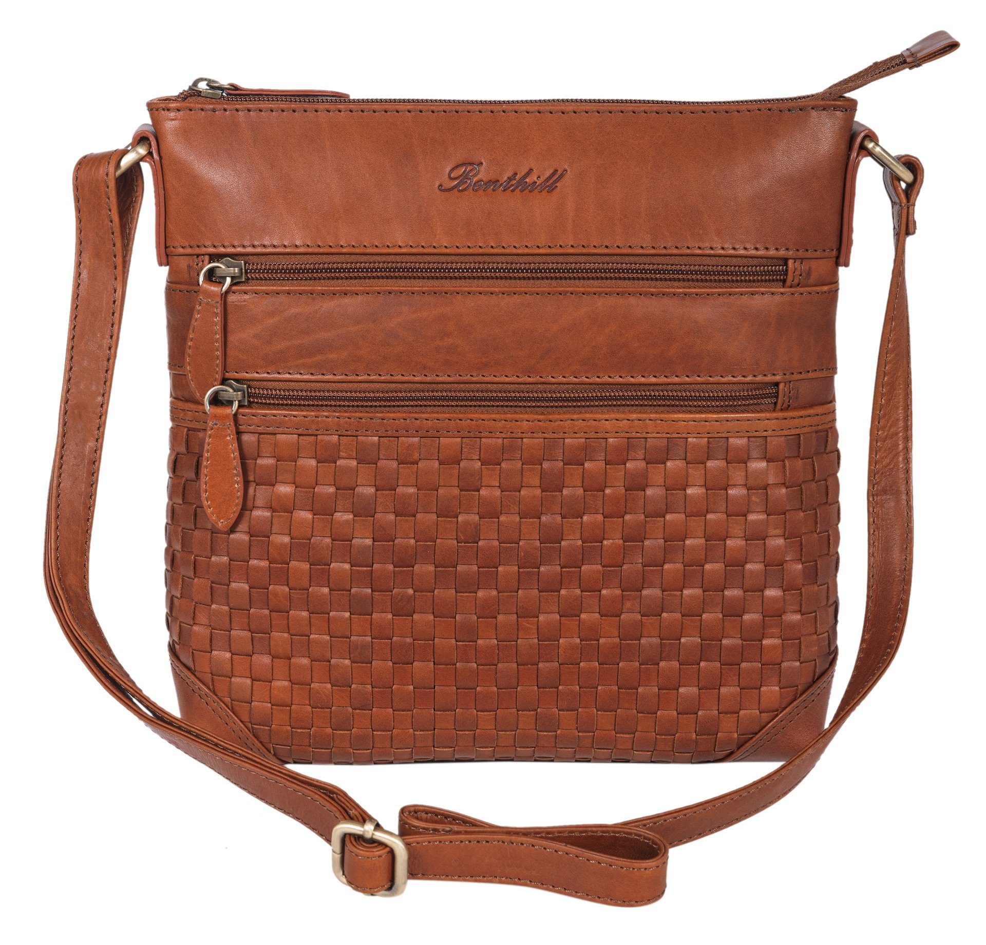 Benthill Umhängetasche Damen Echt Leder Schultertasche günstig online kaufen