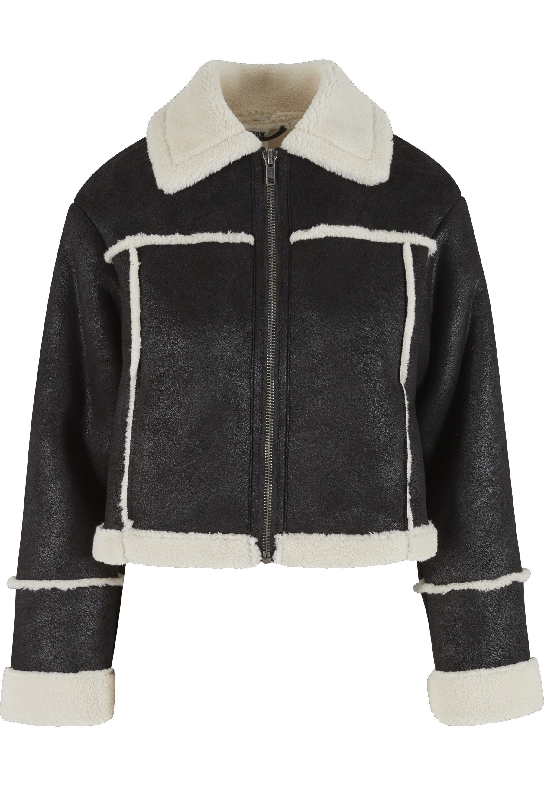 URBAN CLASSICS Winterjacke Urban Classics Ladies Shearling Jacket (1-St)