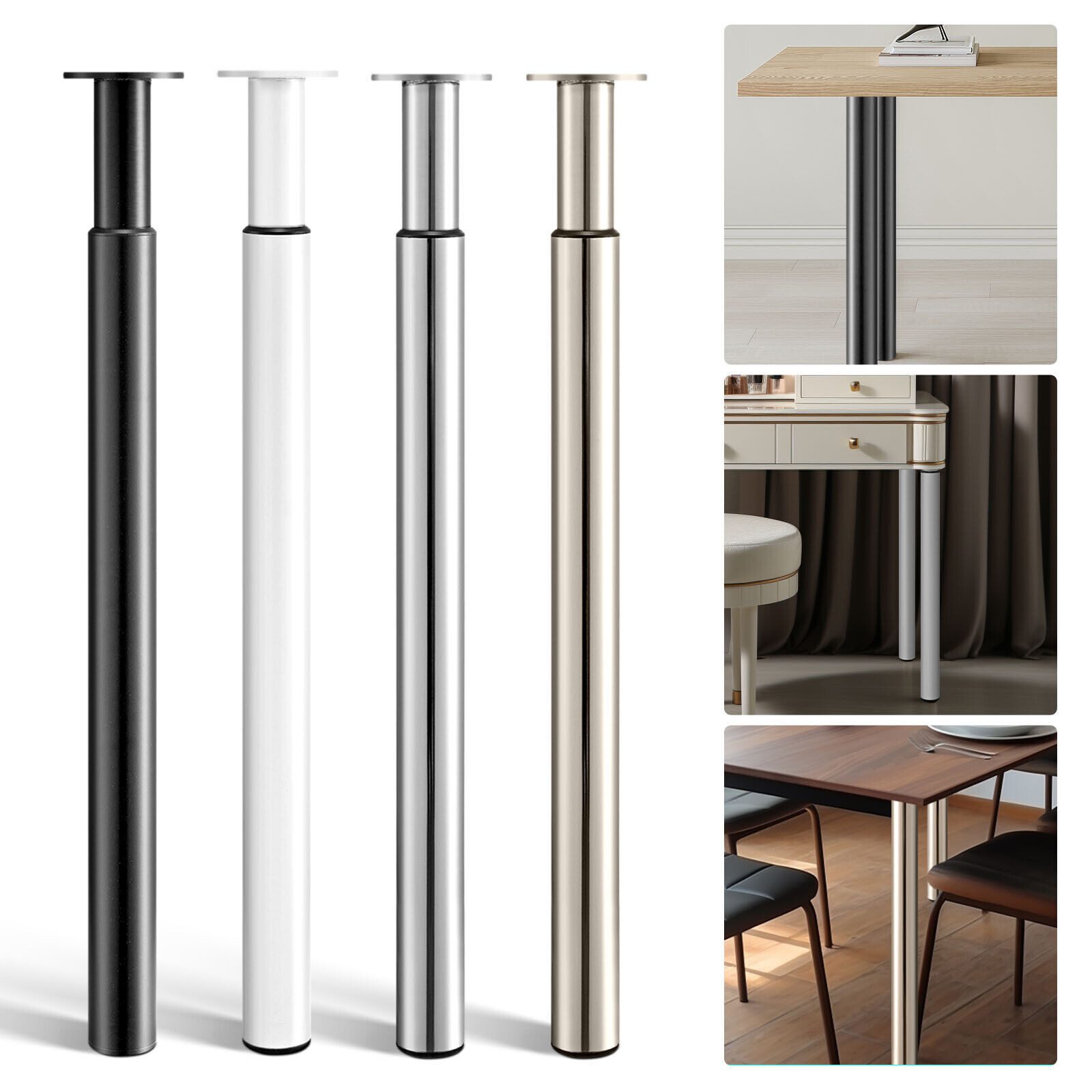 Youyijia Möbelfuß Furniture Foot, Cylindrical Metal Table Legs