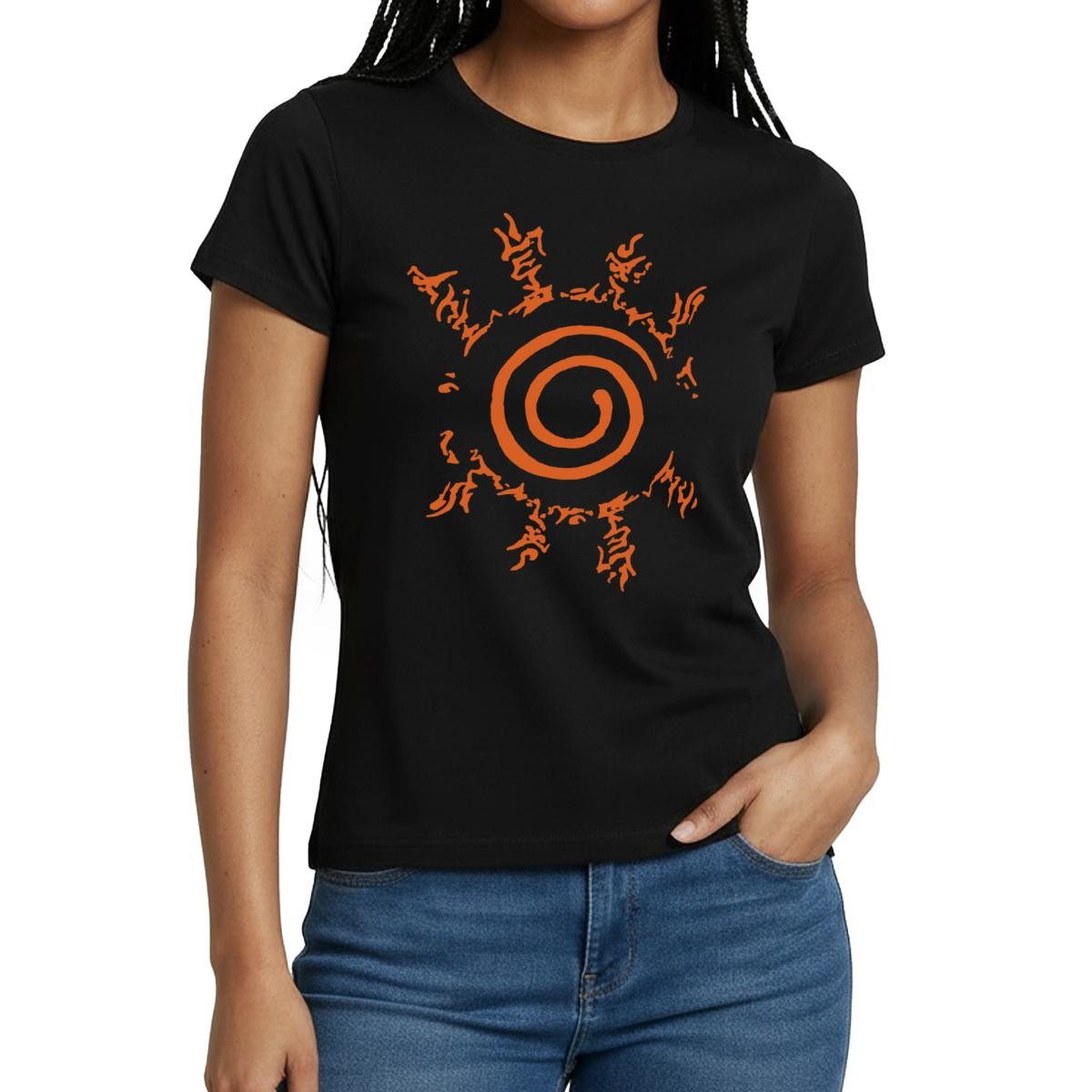T-Shirt Naruto Shippuden Symbol Hakke No Fuuin Shiki Frauen T-Shirt