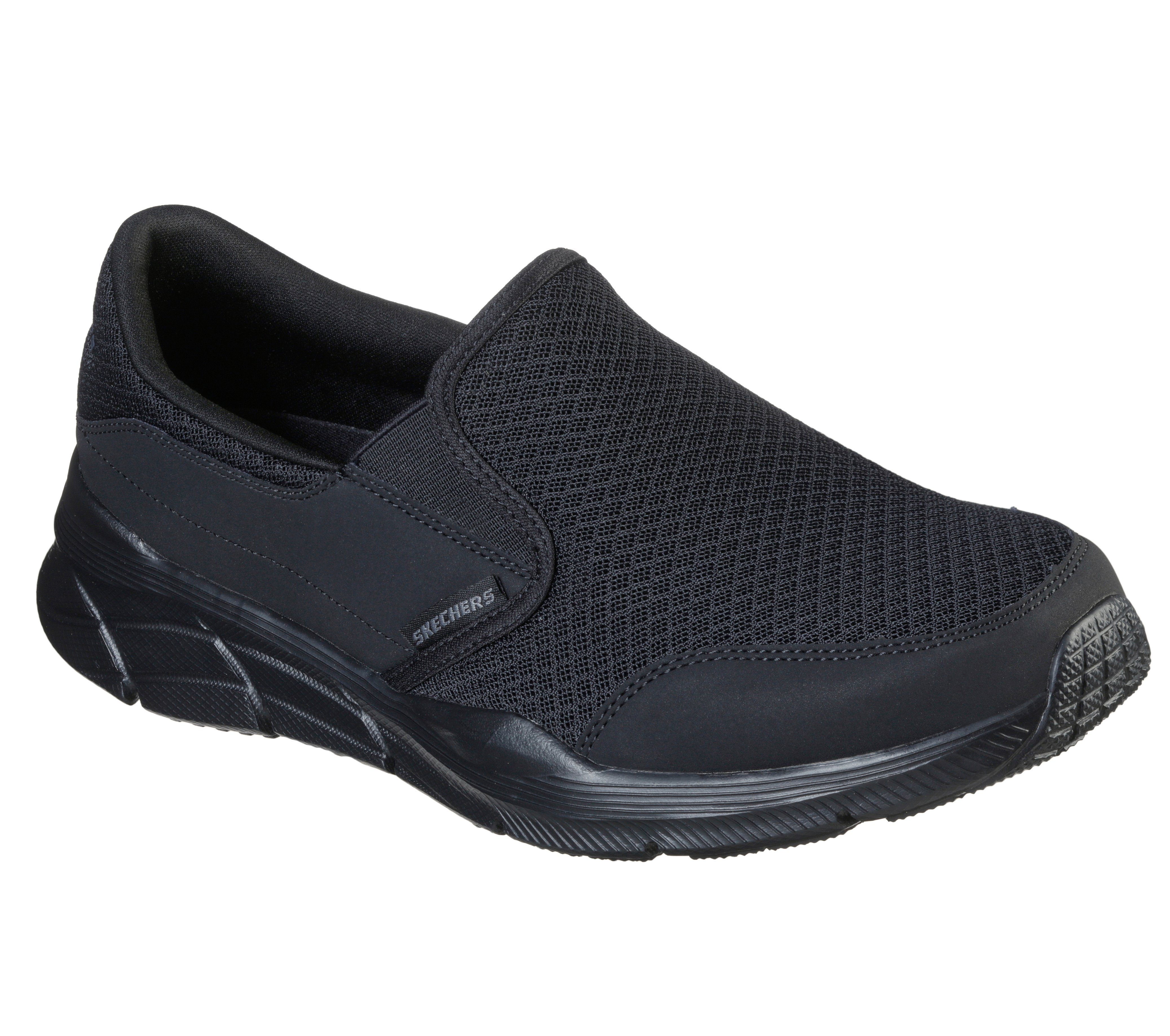 Skechers Equalizer Slip-On Sneaker Slipper, Freizeitschuh mit Air Cooled Memory Foam Ausstattung