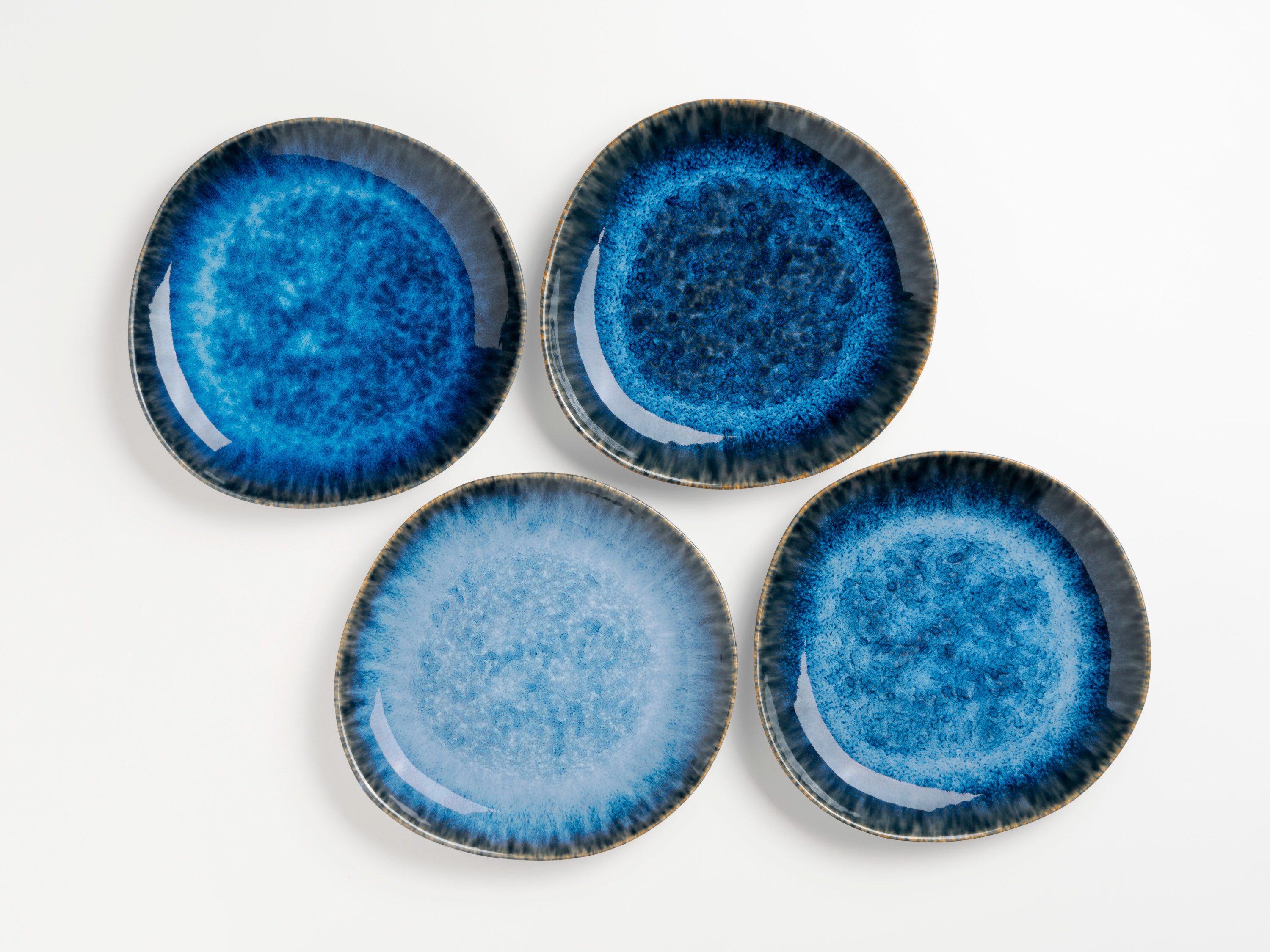 Gipfelstück Teller-Set Wilde Schlucht (4-tlg), 4 Personen, Steinzeug