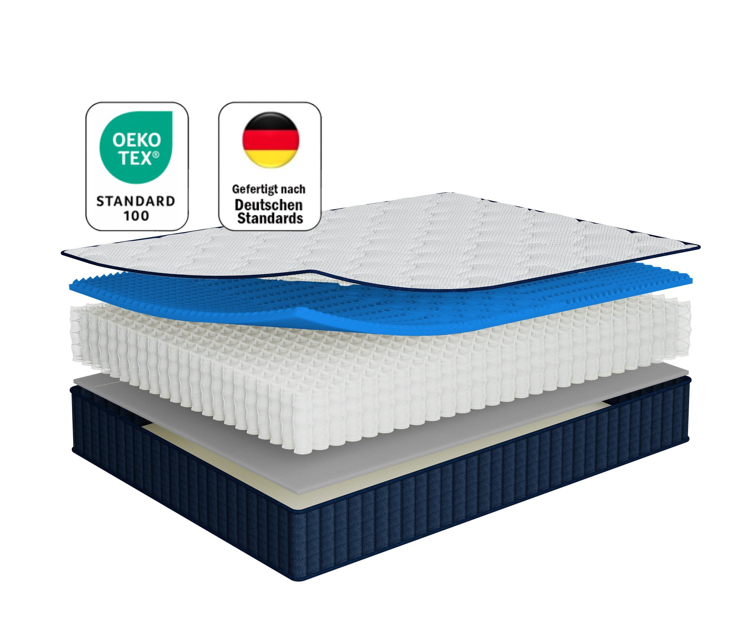 Taschenfederkernmatratze PremiumComfort, Hybridmatratze mit Memory Foam, Pr günstig online kaufen