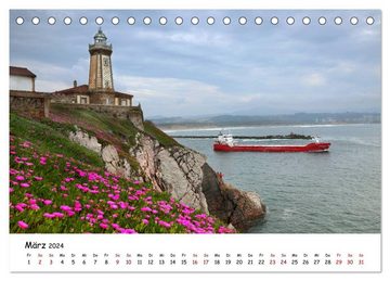 CALVENDO Wandkalender Nordspanien (Tischkalender 2024 DIN A5 quer), CALVENDO Monatskalender