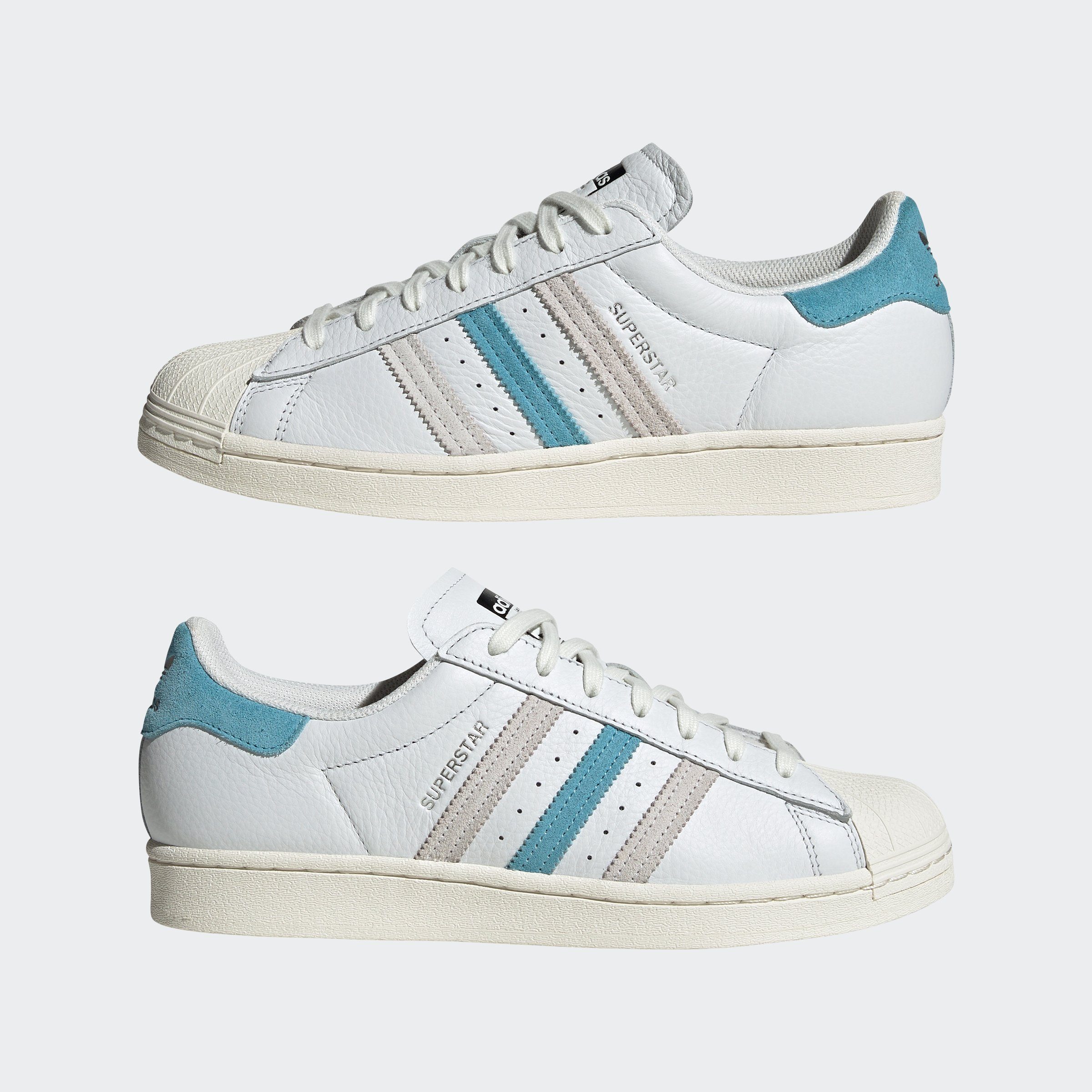 Cream SUPERSTAR White / Blue Sneaker adidas Originals / Grey Preloved One