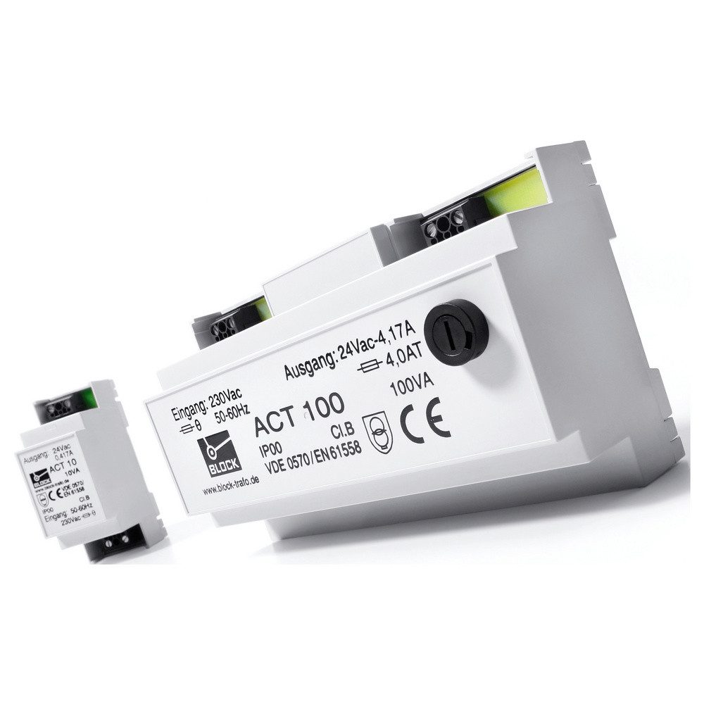 Block BLOCK ACT 100 Sicherheitstransformator 1 x 230 V/AC 1 x 24 V/AC 100 VA Trafo