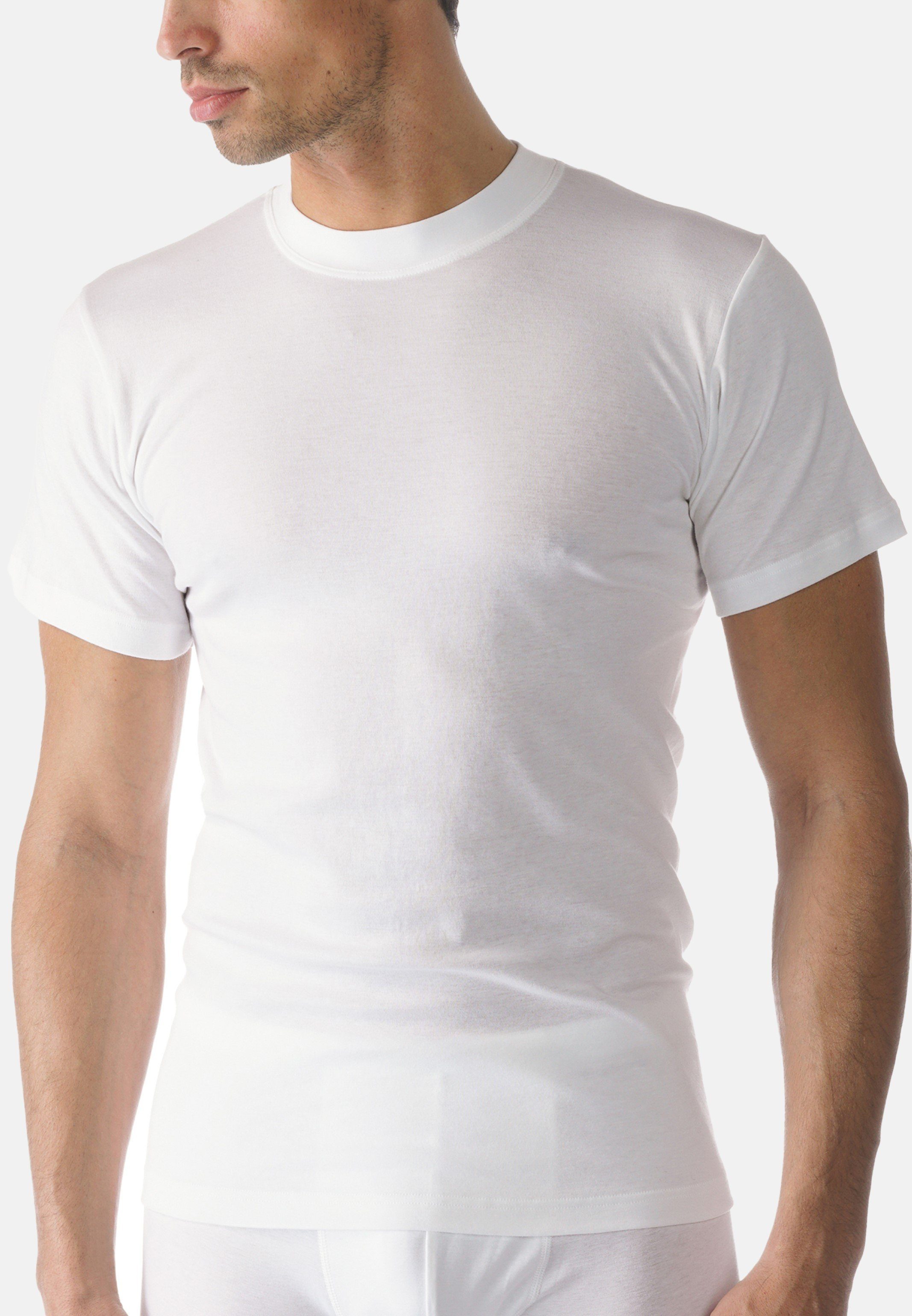 Tragegefühl Baumwolle Shirt Unterhemd Unterhemd Casual Natürliches Mey / Cotton Kurzarm - (1-St) -